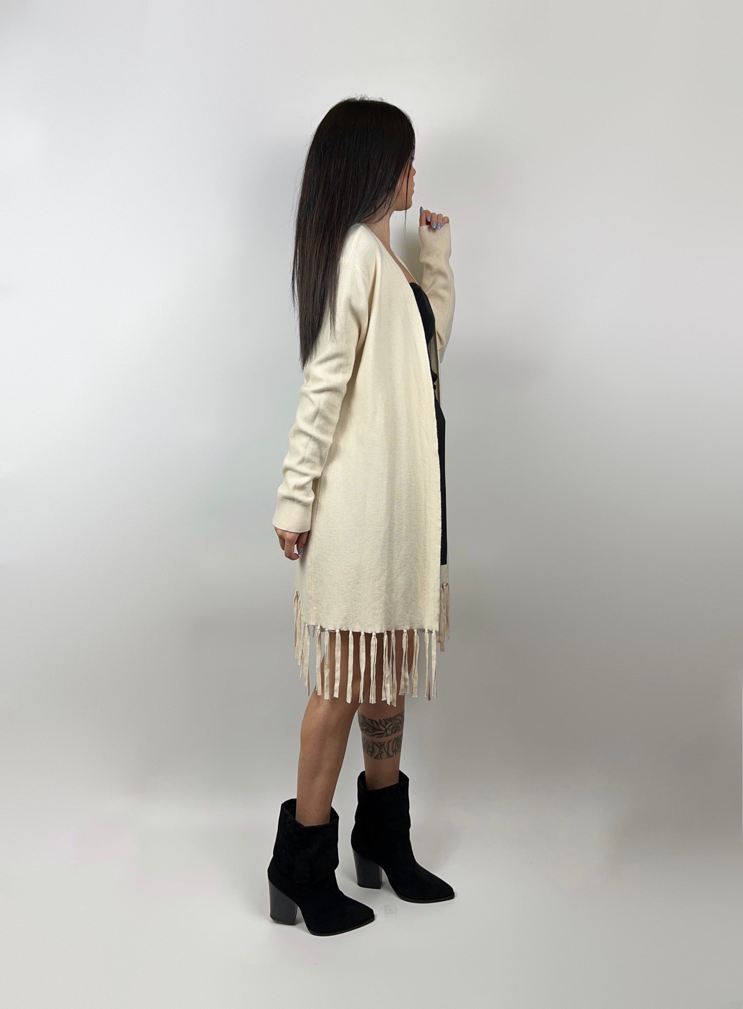 Cardigan frange
