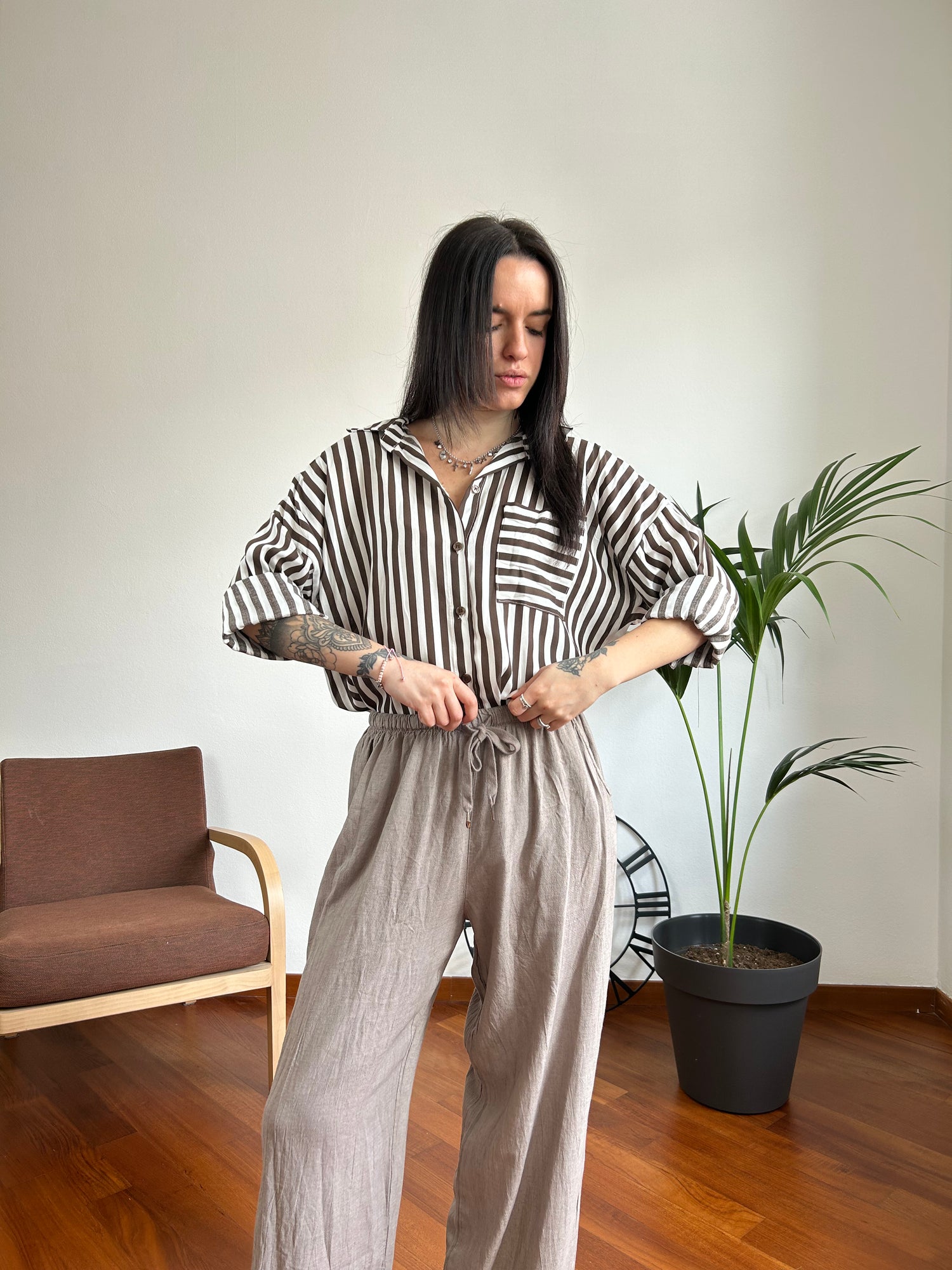 Camicia a righe
