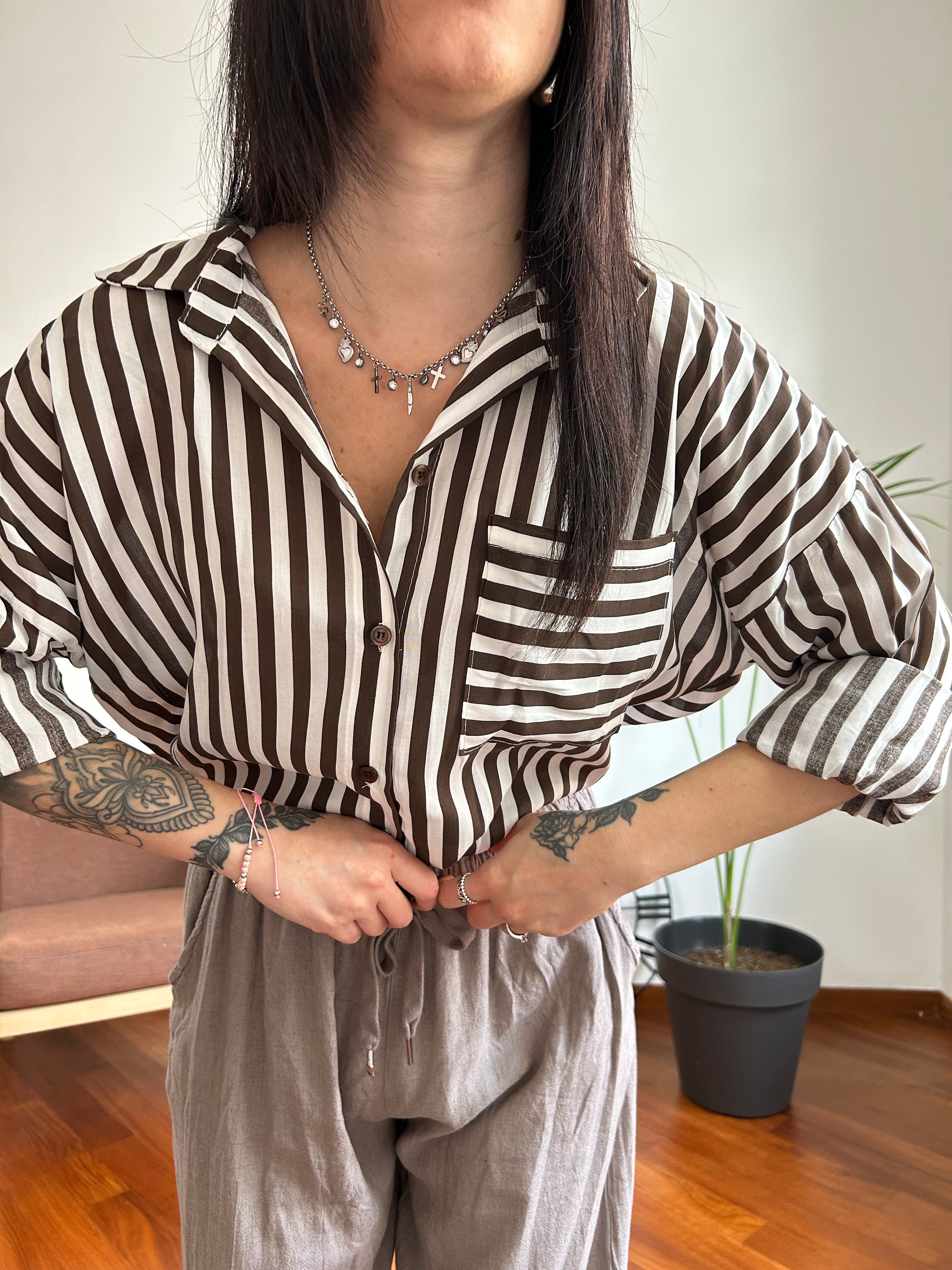 Camicia a righe