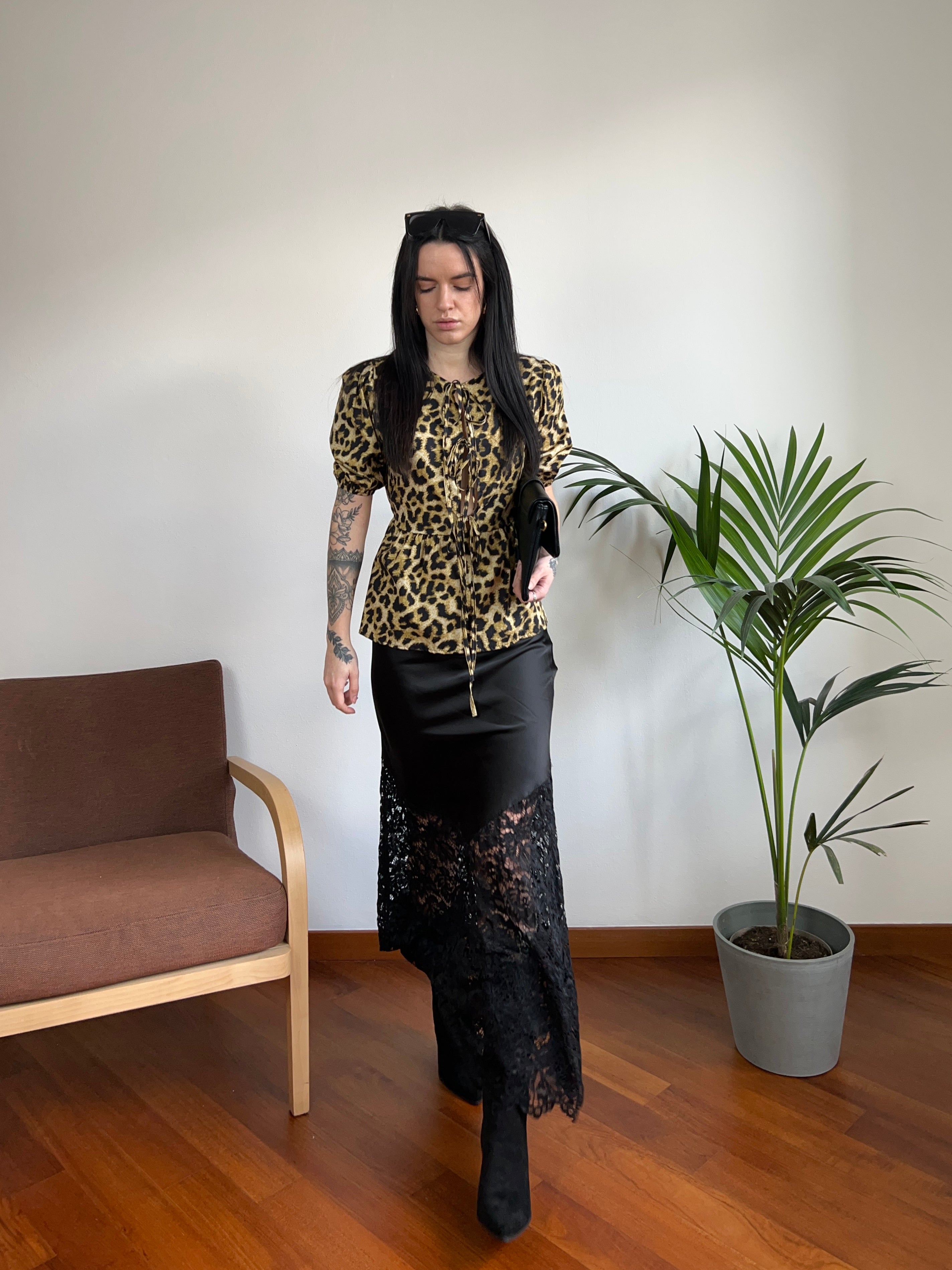 Top Leo nero