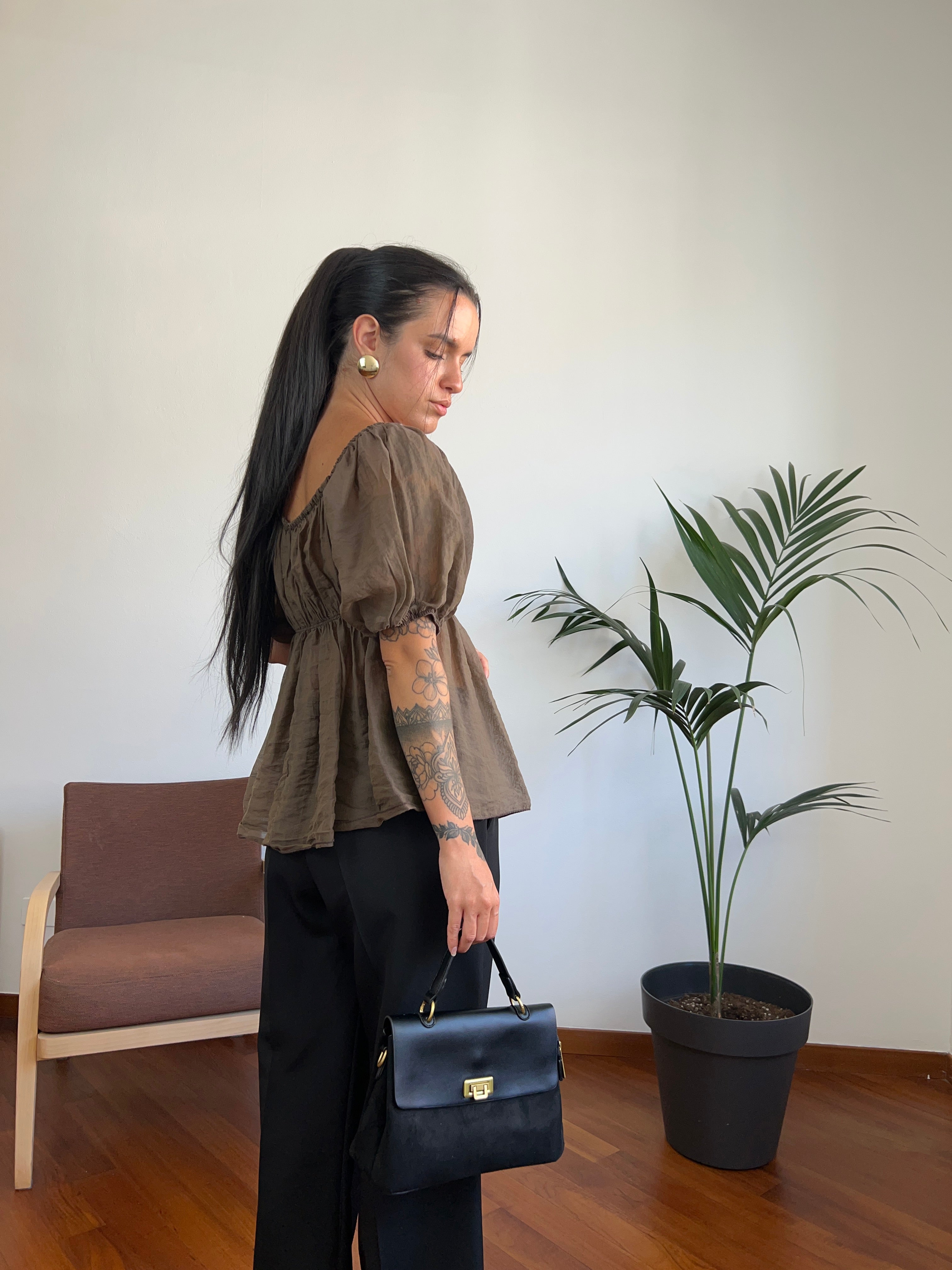 Blusa trasparente