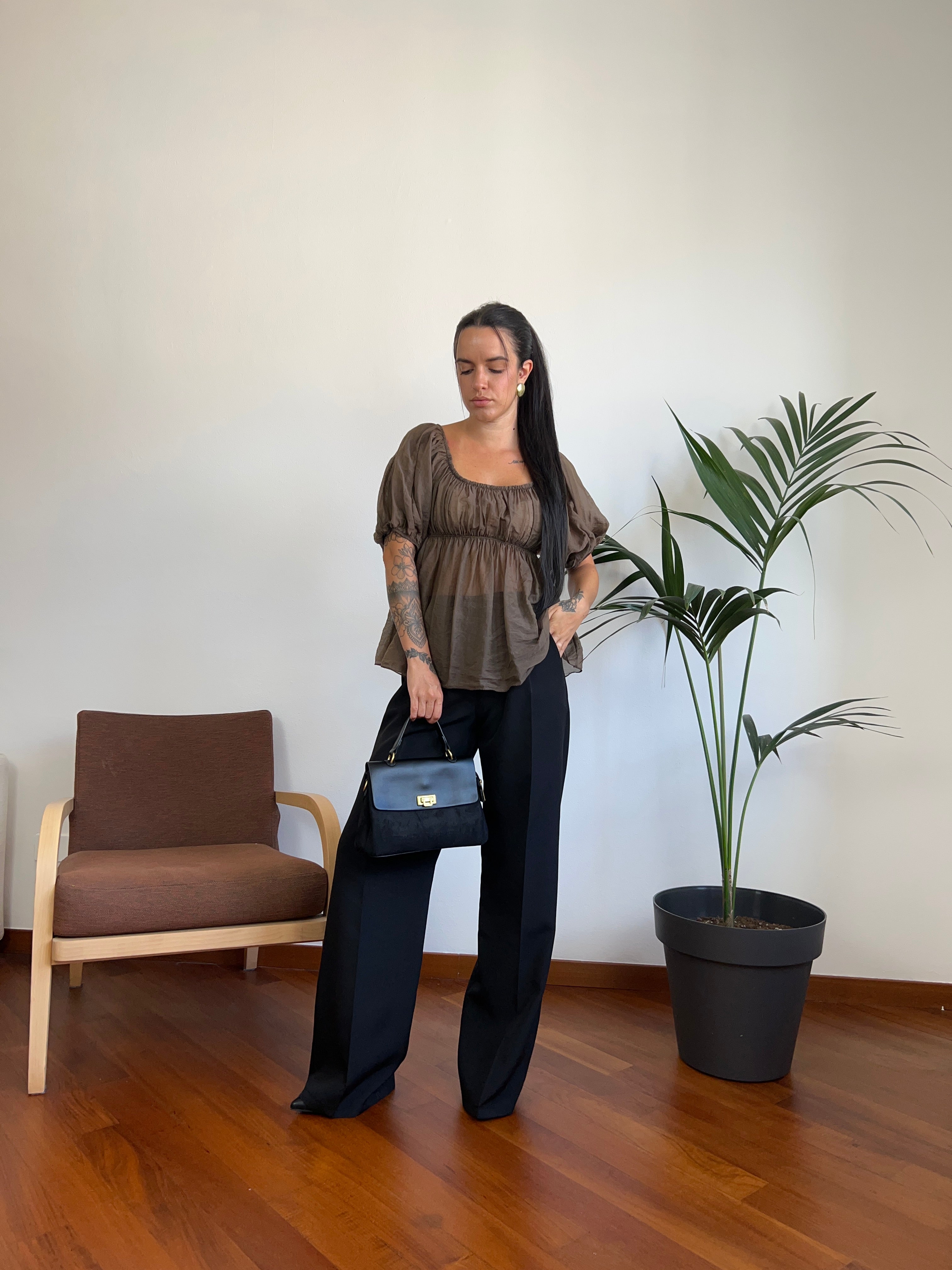 Blusa trasparente