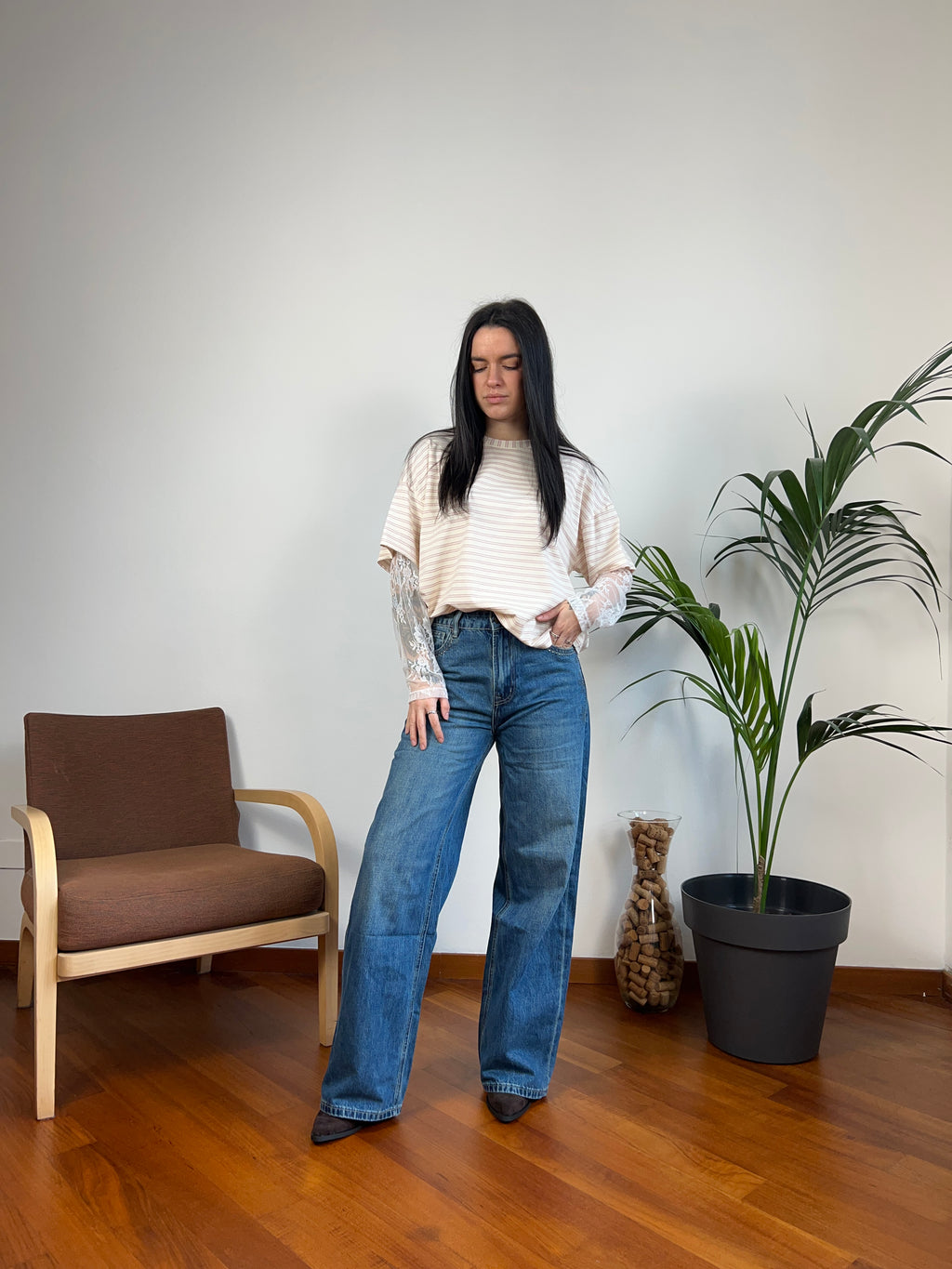 Jeans borchiette