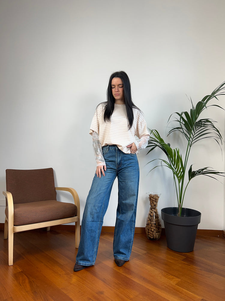 Jeans borchiette