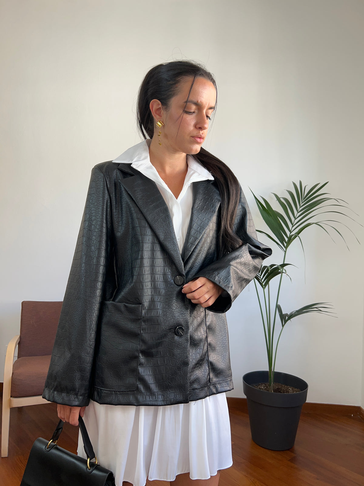 Blazer ecopelle