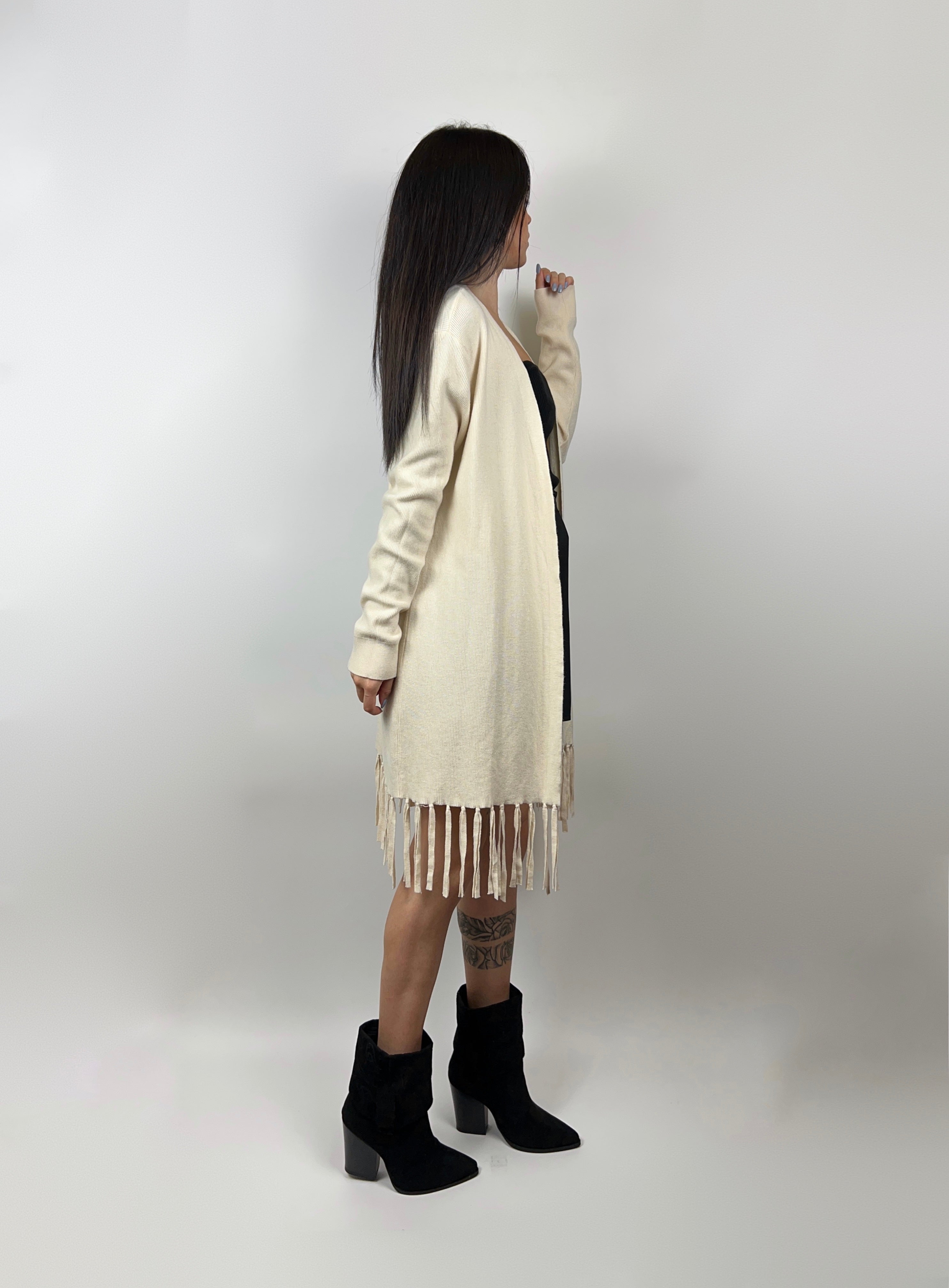 Cardigan frange