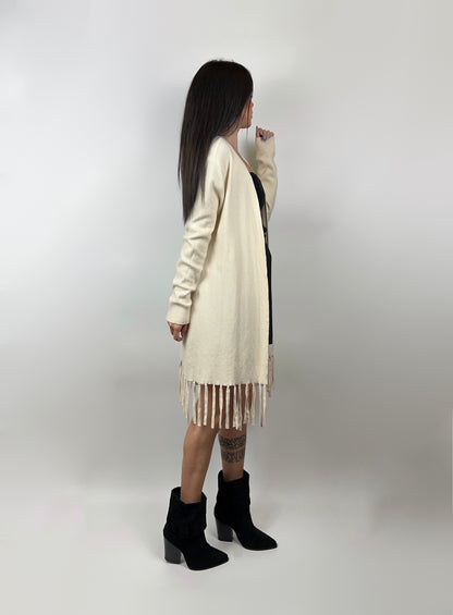 Cardigan frange