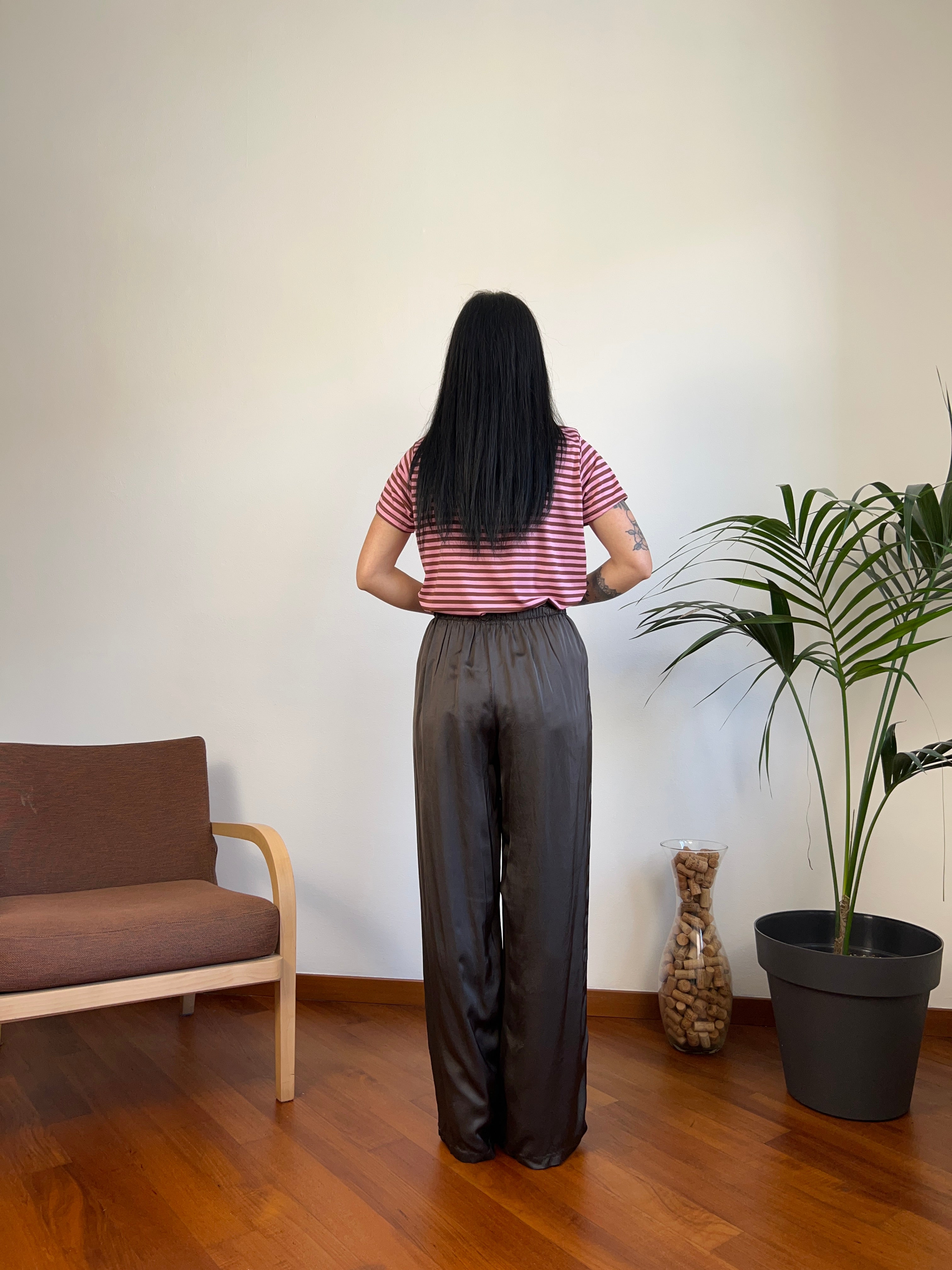 Panta palazzo satin