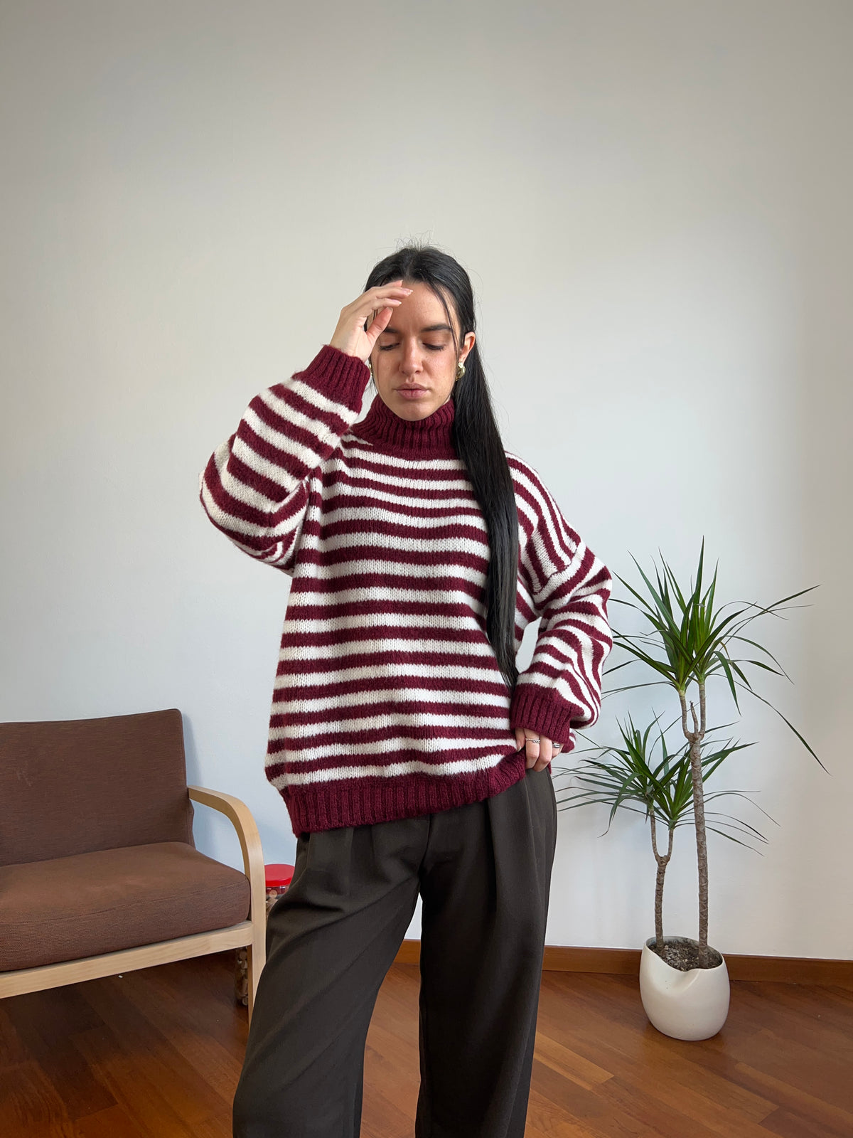 Maglione misto lana
