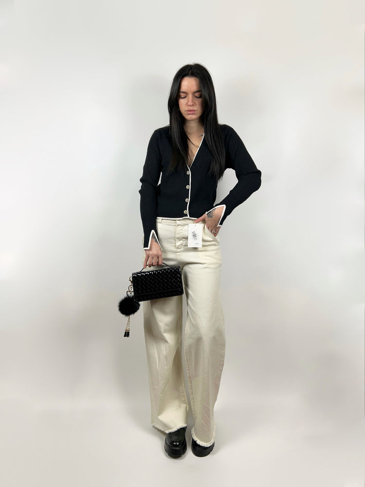 Jeans sfrangiato