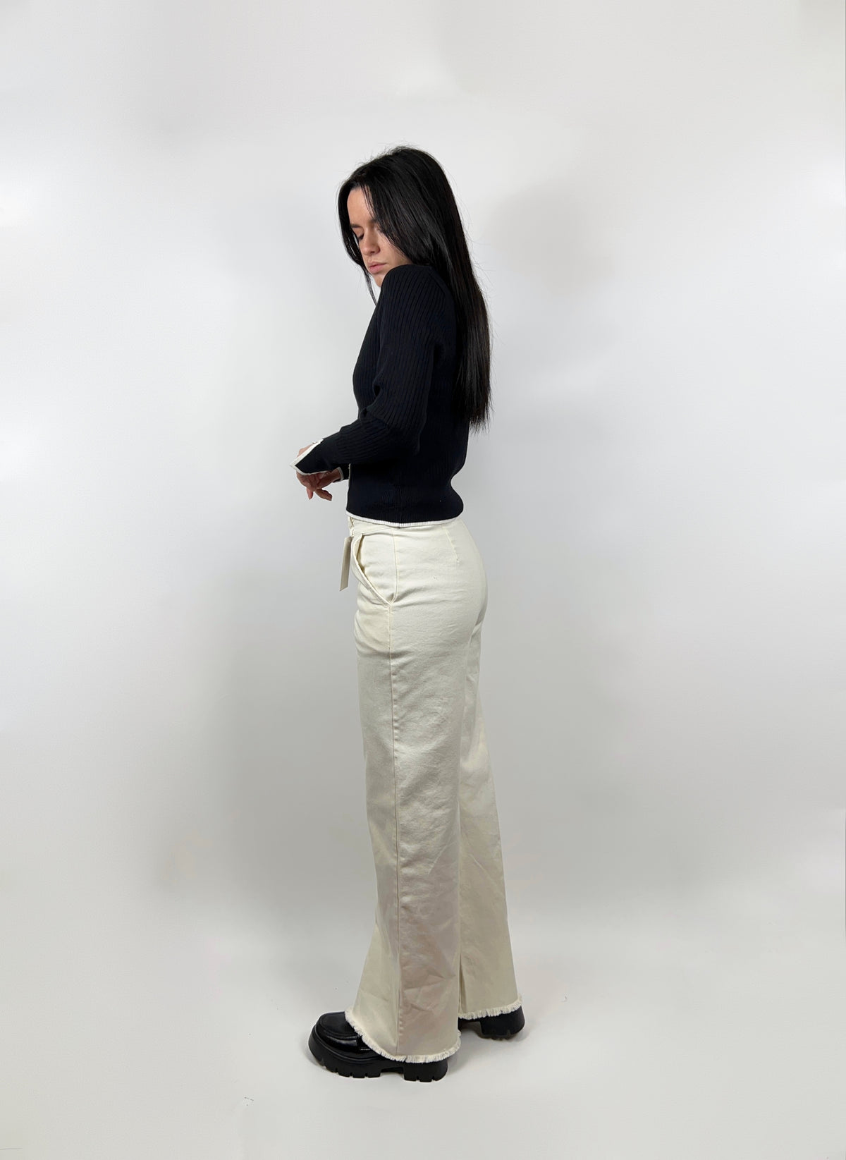 Jeans sfrangiato