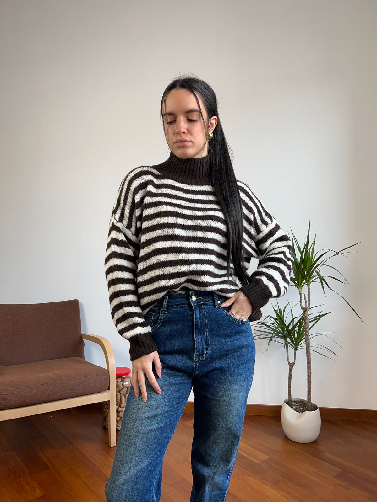 Maglione misto lana