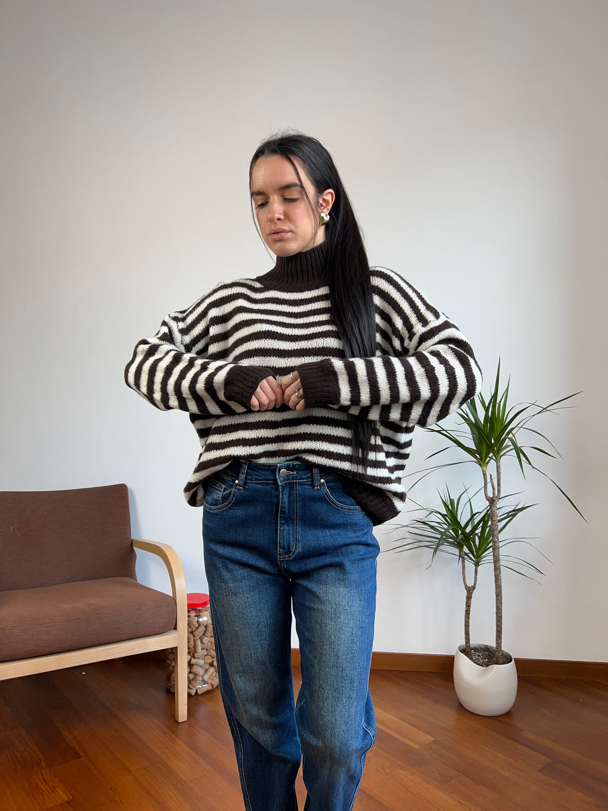 Maglione misto lana