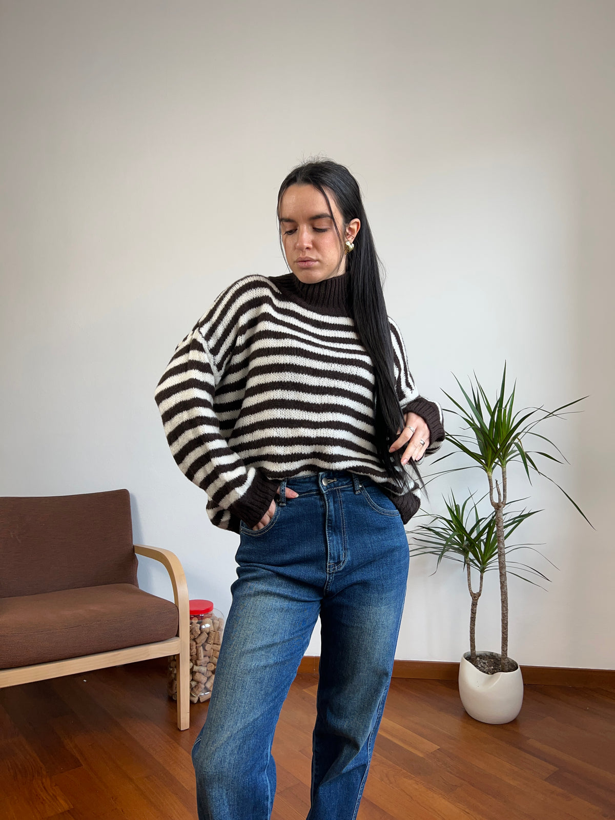 Maglione misto lana