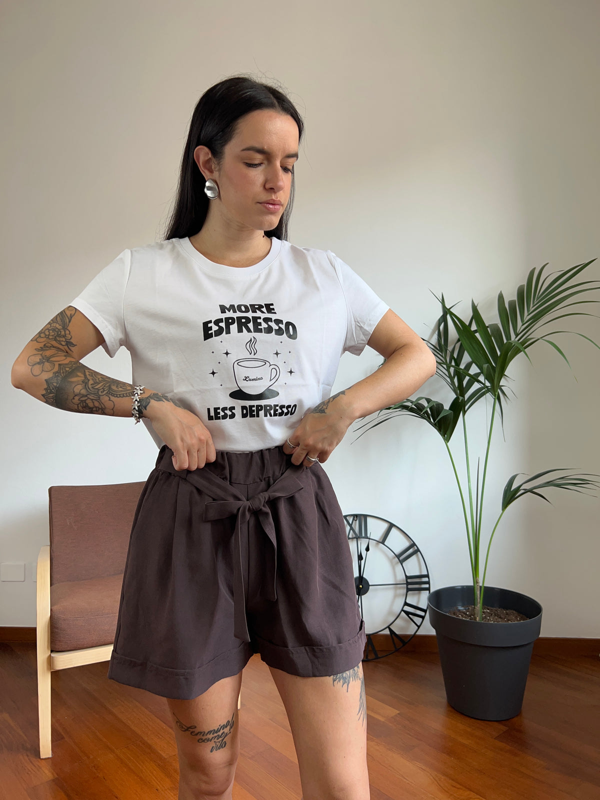 T-shirt espresso