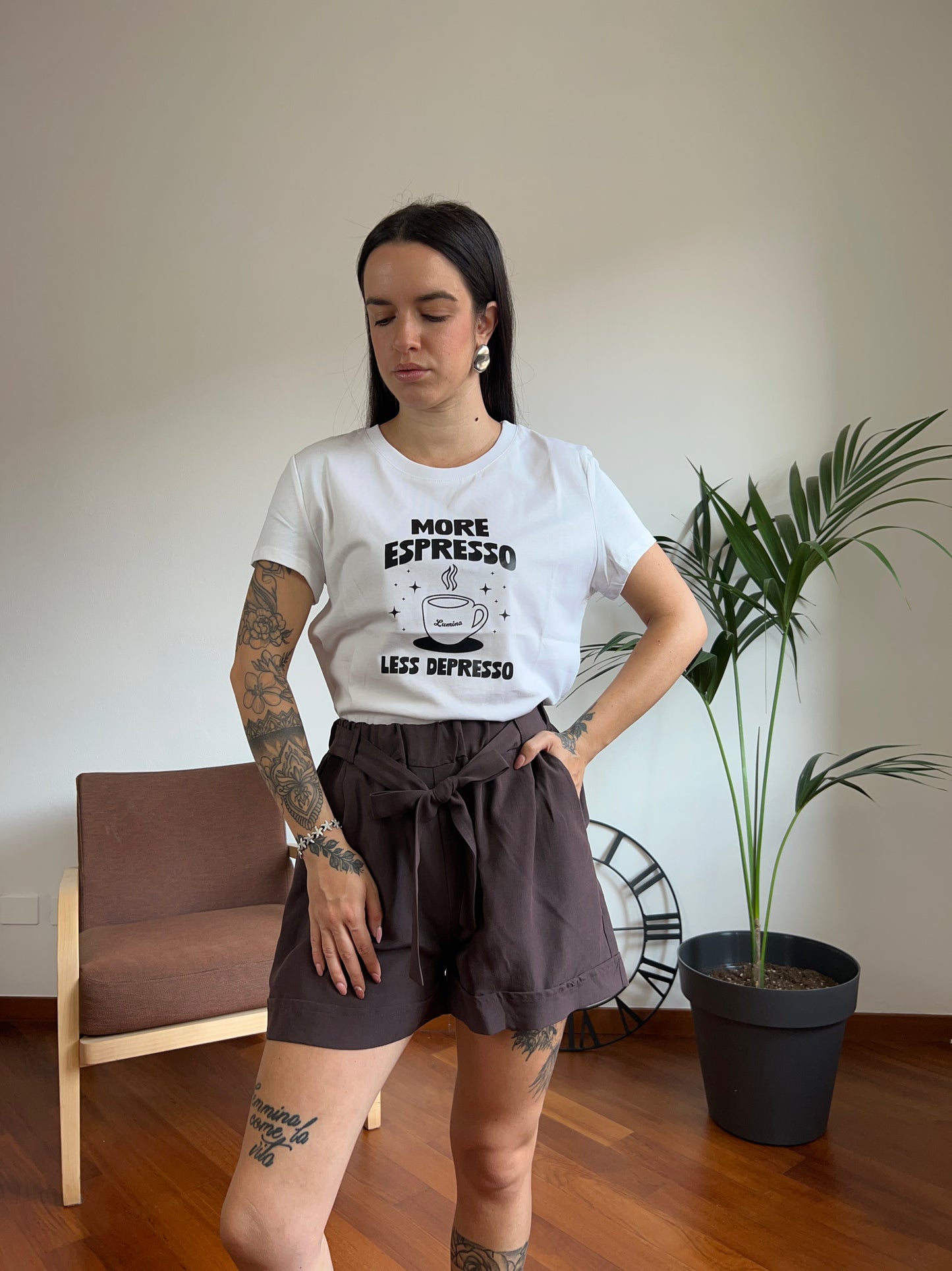 T-shirt espresso