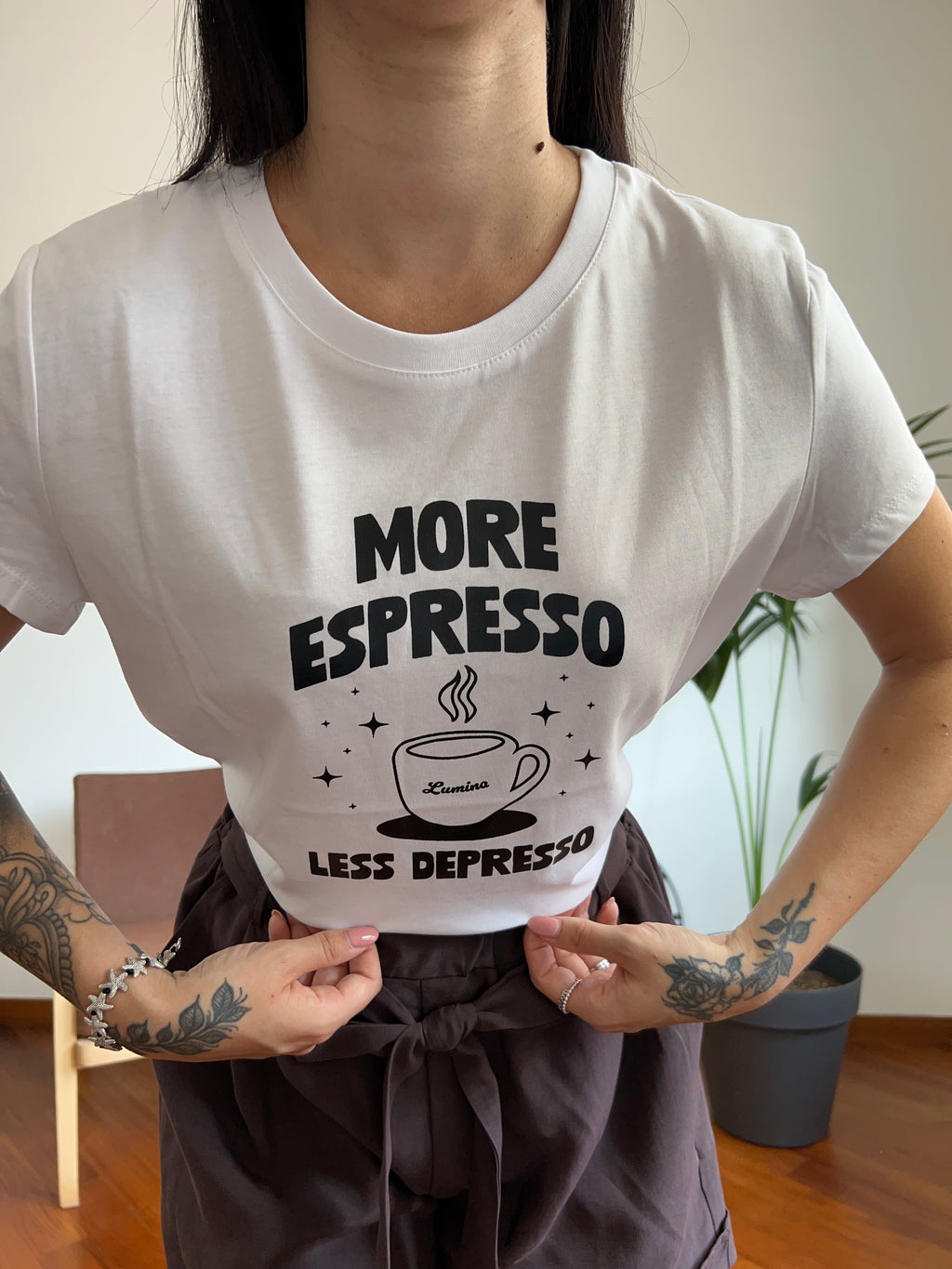 T-shirt espresso