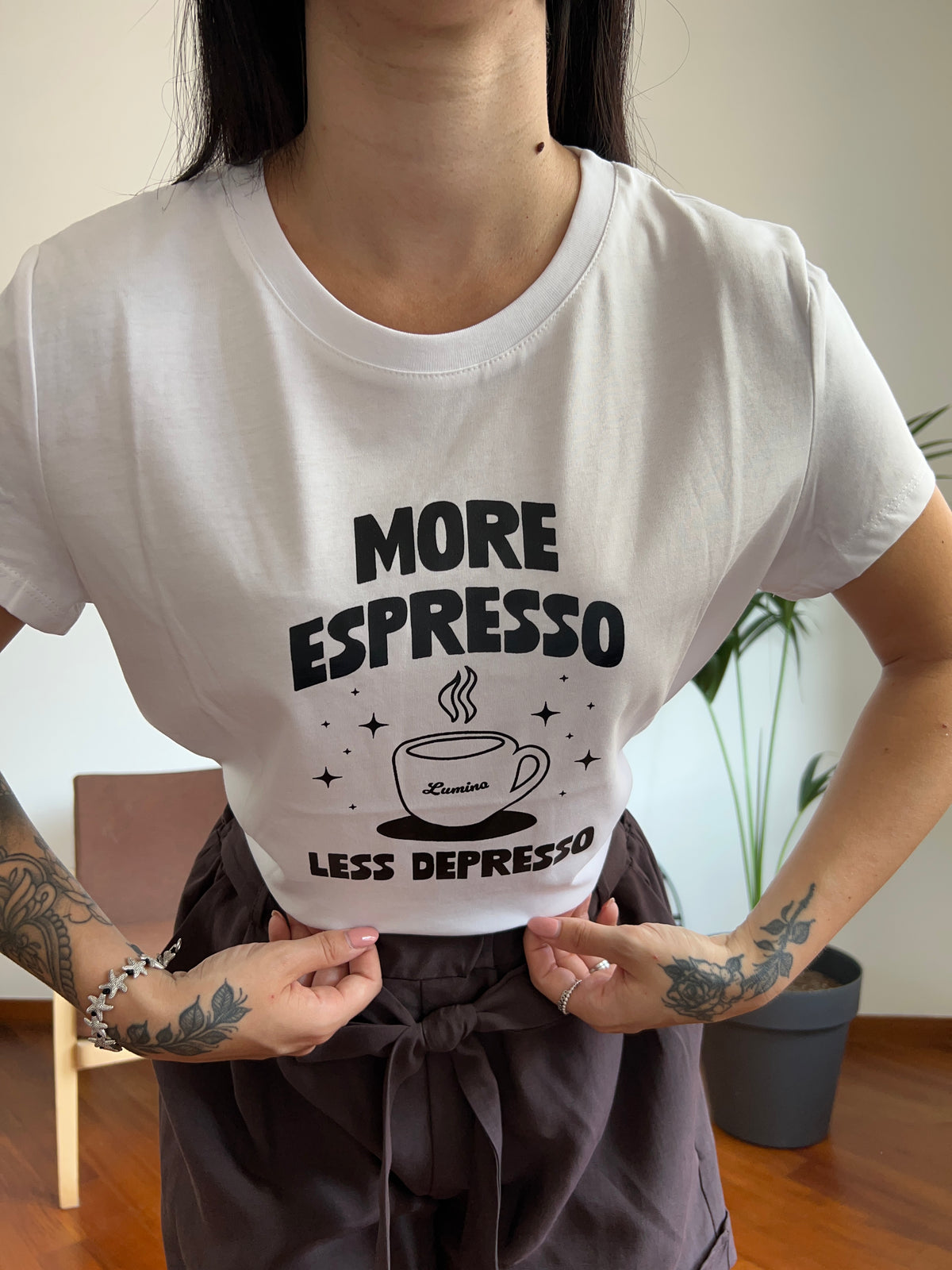 T-shirt espresso