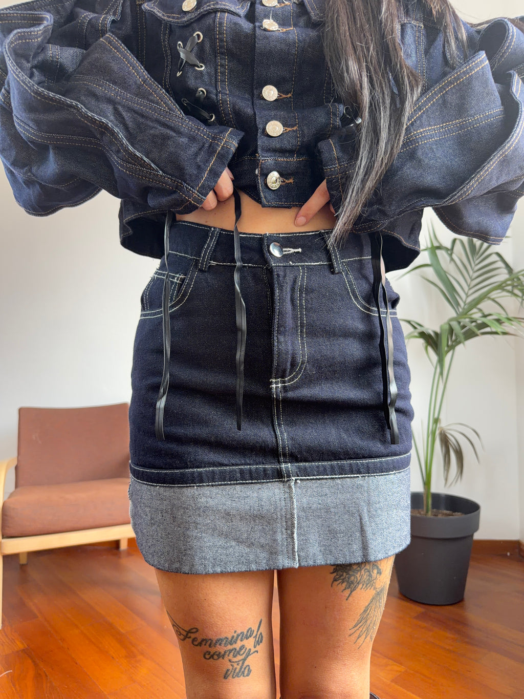 Minigonna denim