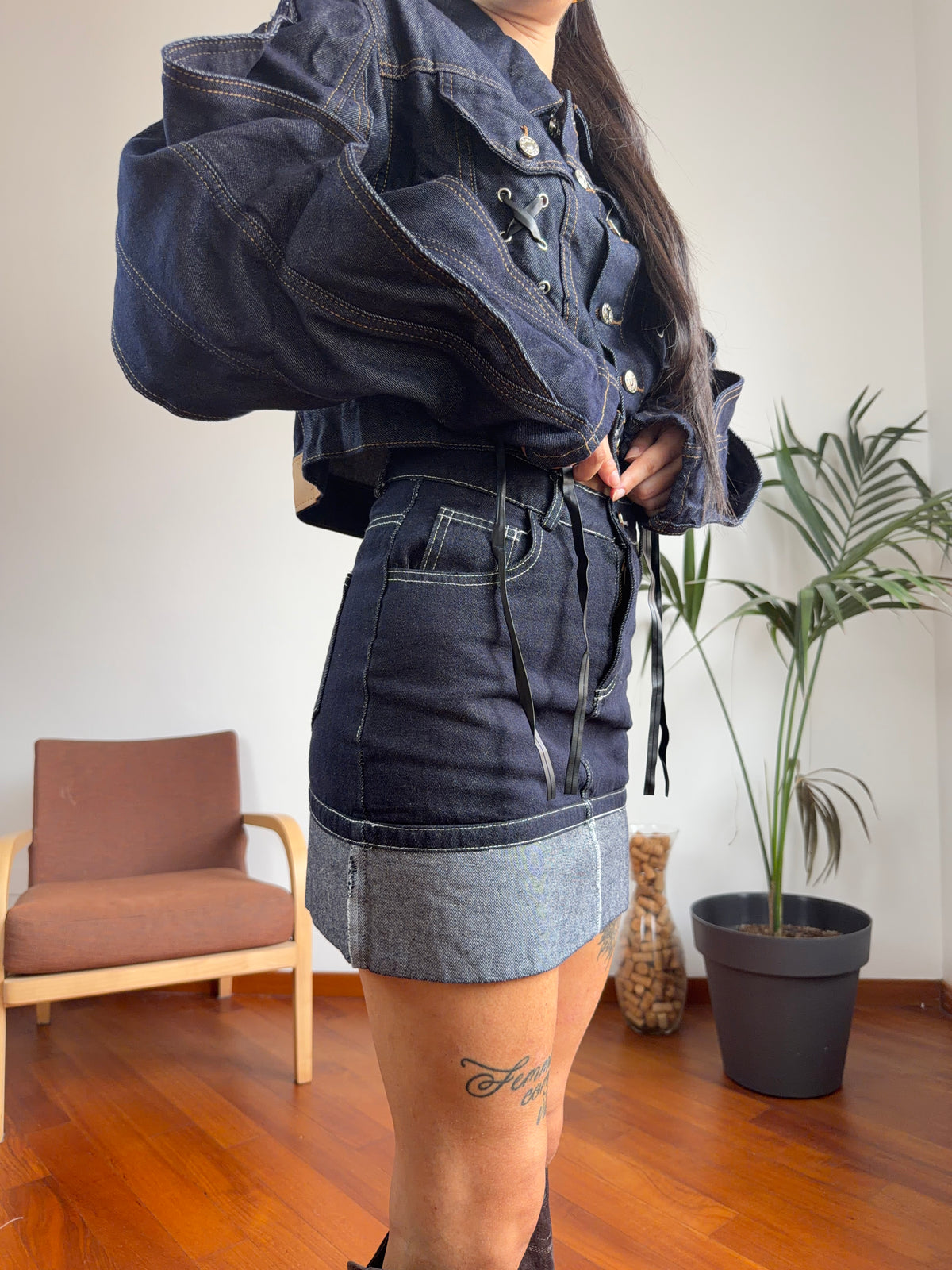 Minigonna denim