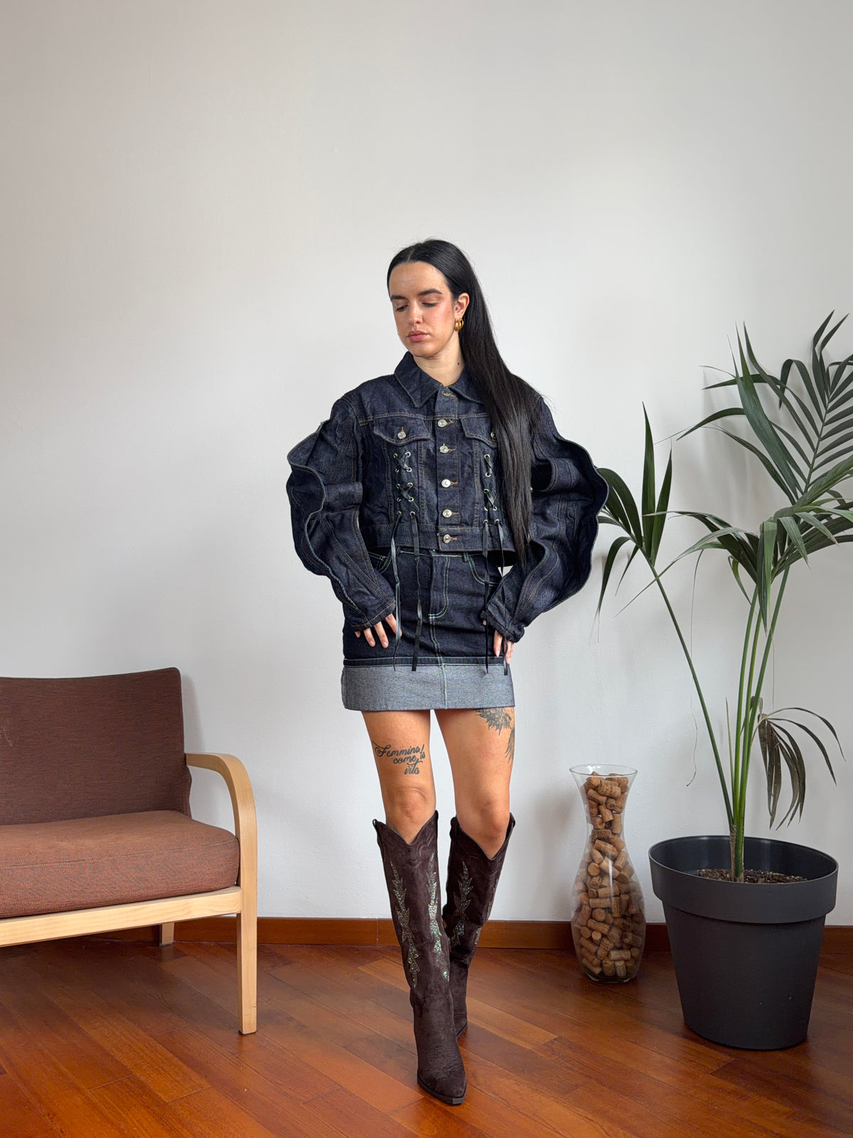 Minigonna denim