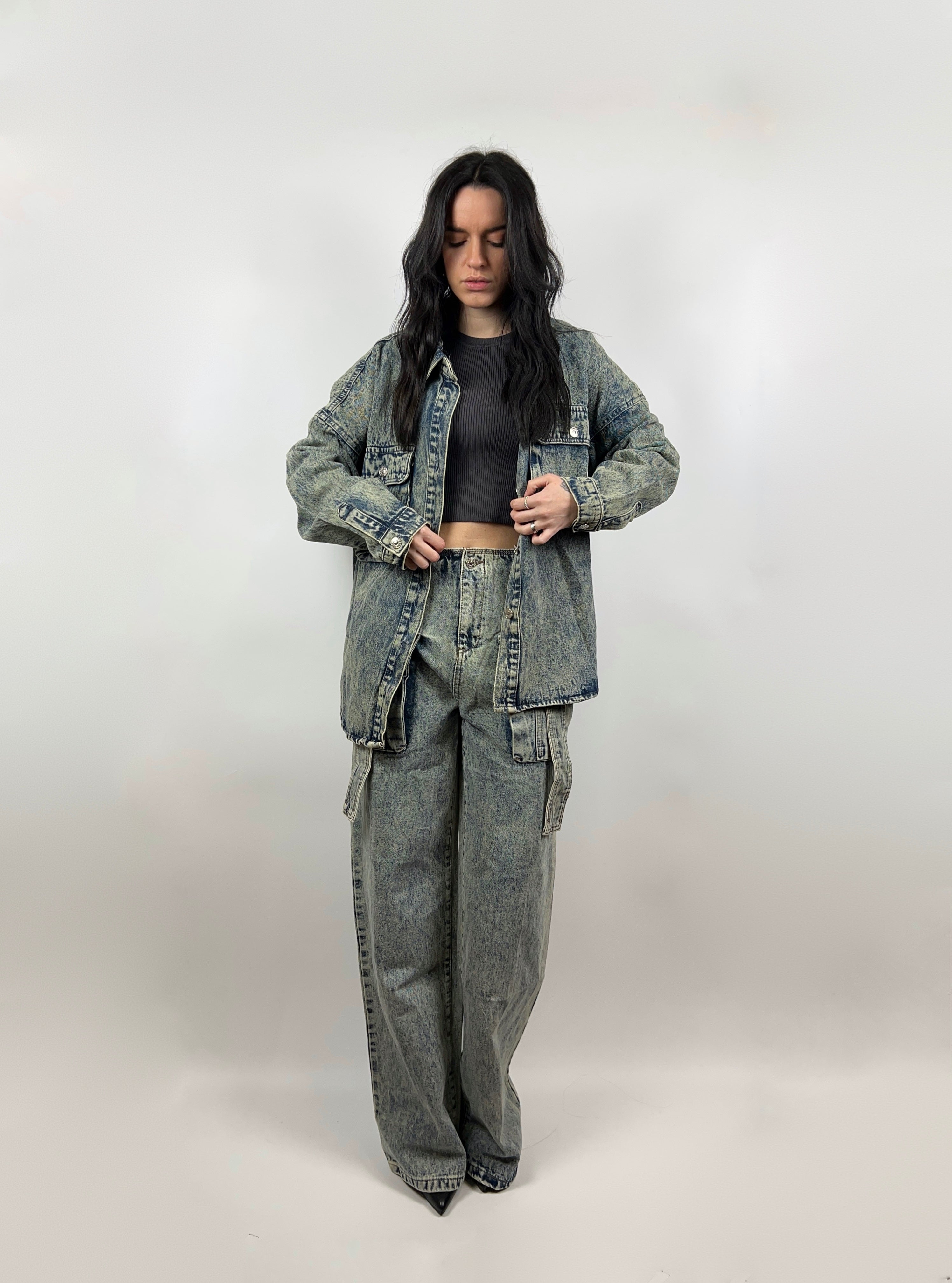 Camicia Denim Destroy