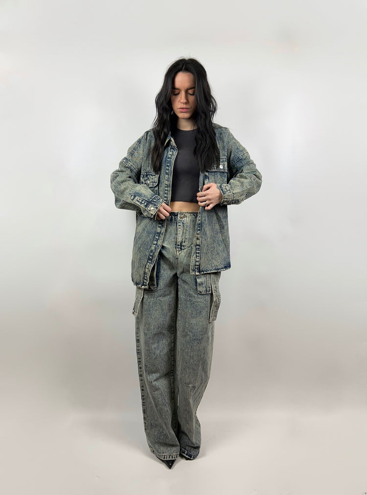 Camicia Denim Destroy