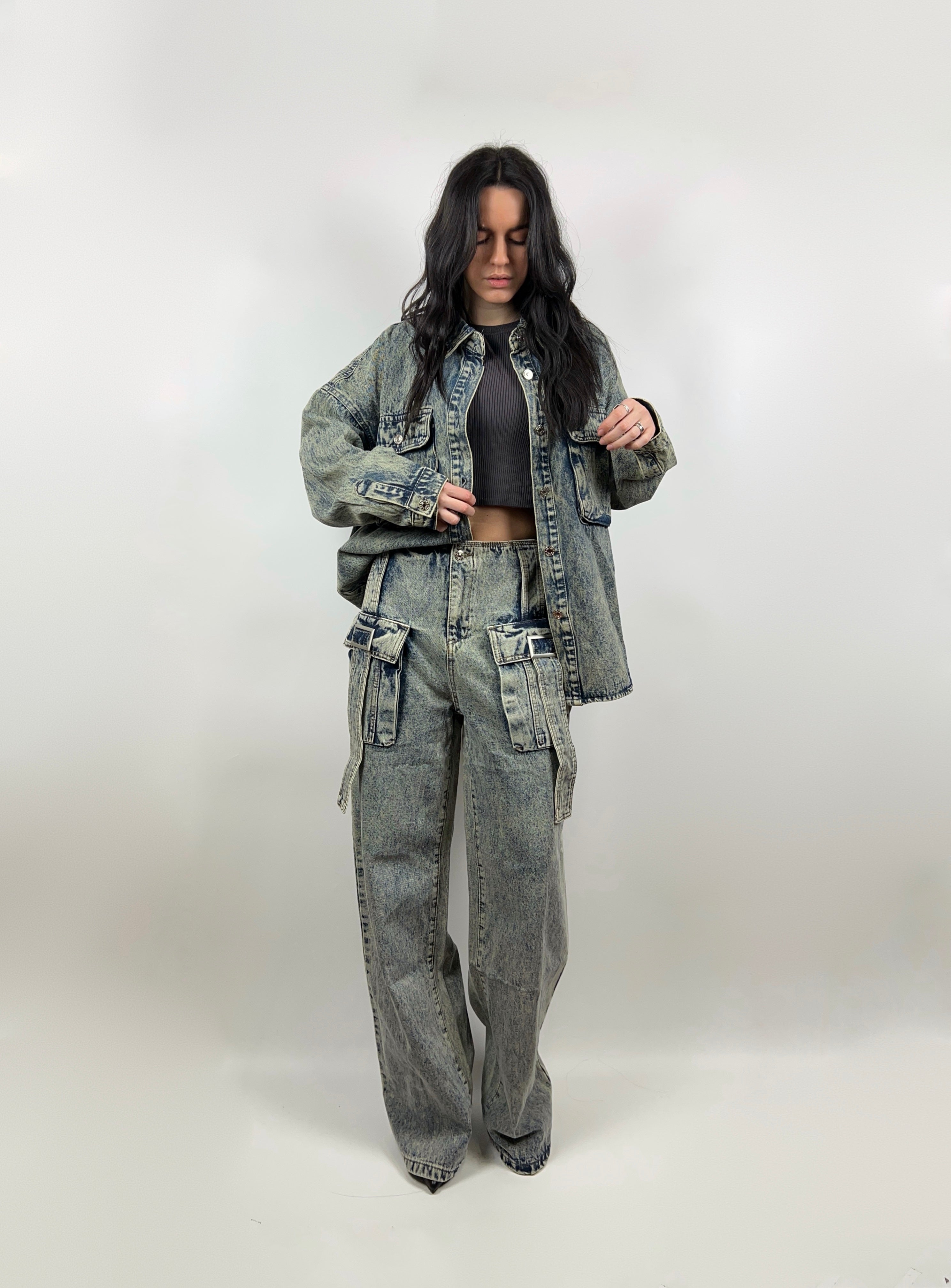 Camicia Denim Destroy