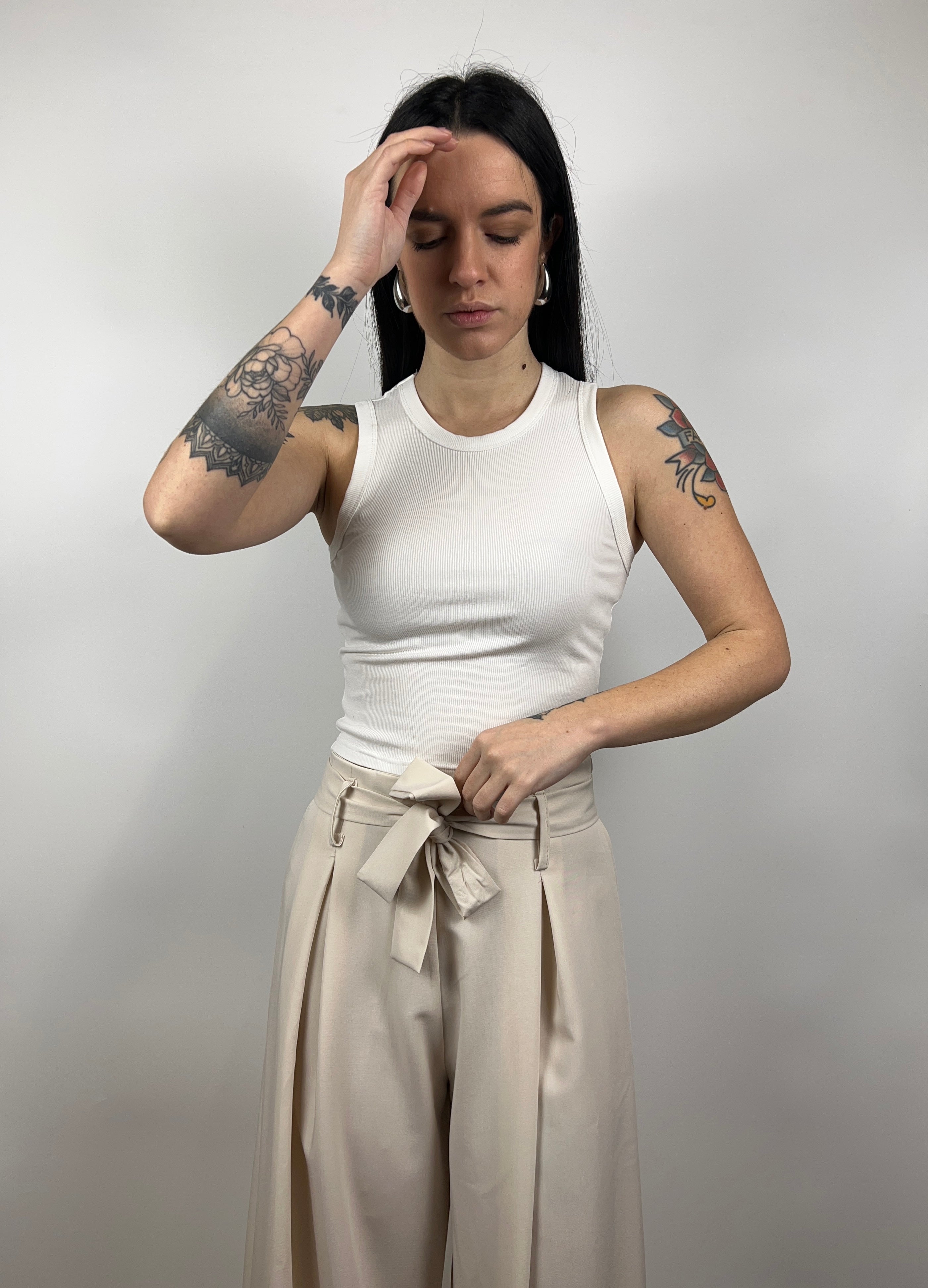 Crop top costine