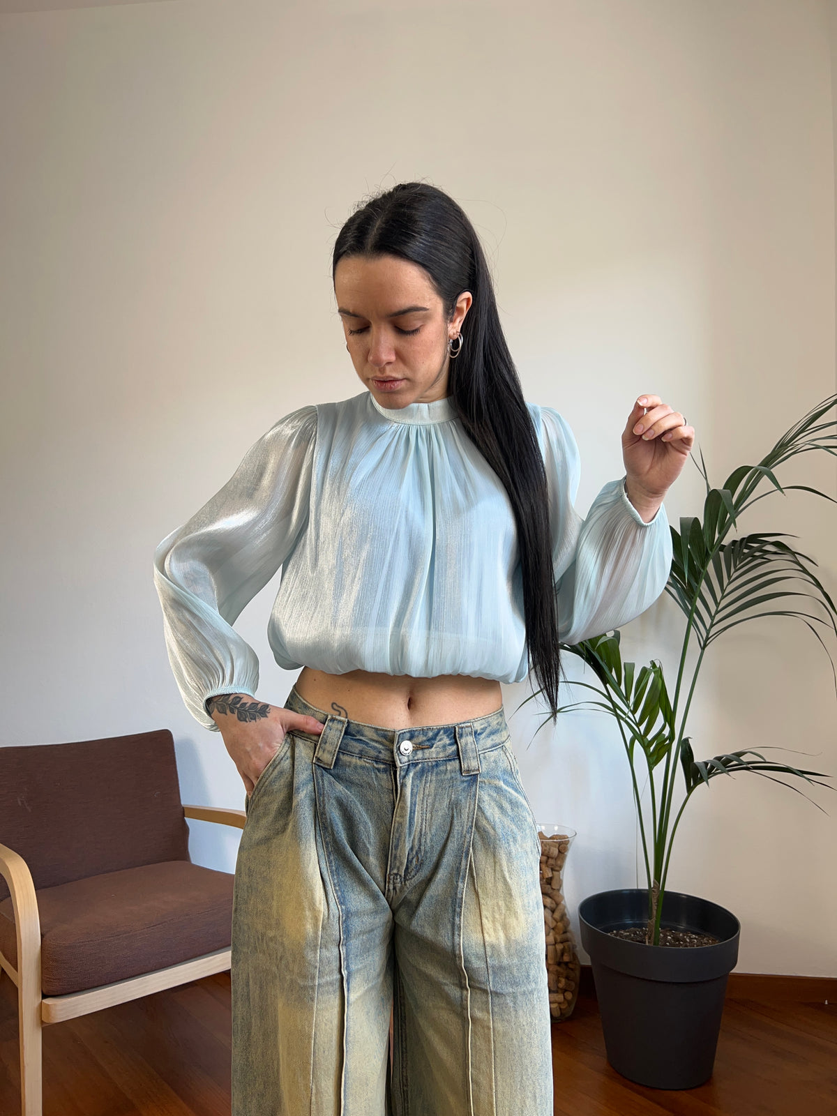 Camicia crop
