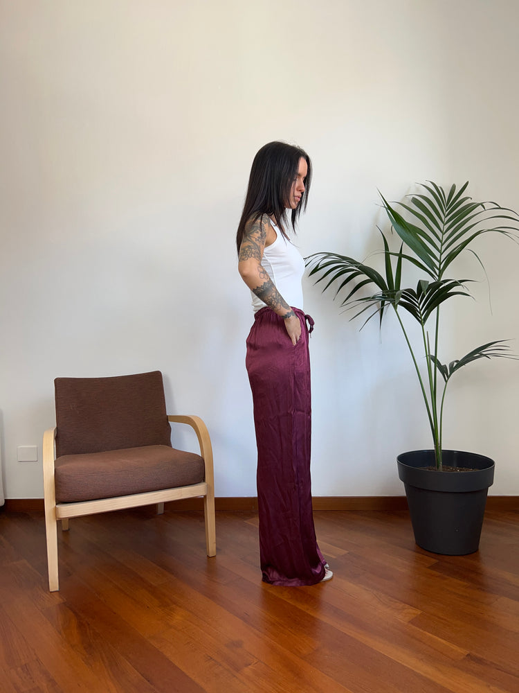 Pantalone in raso