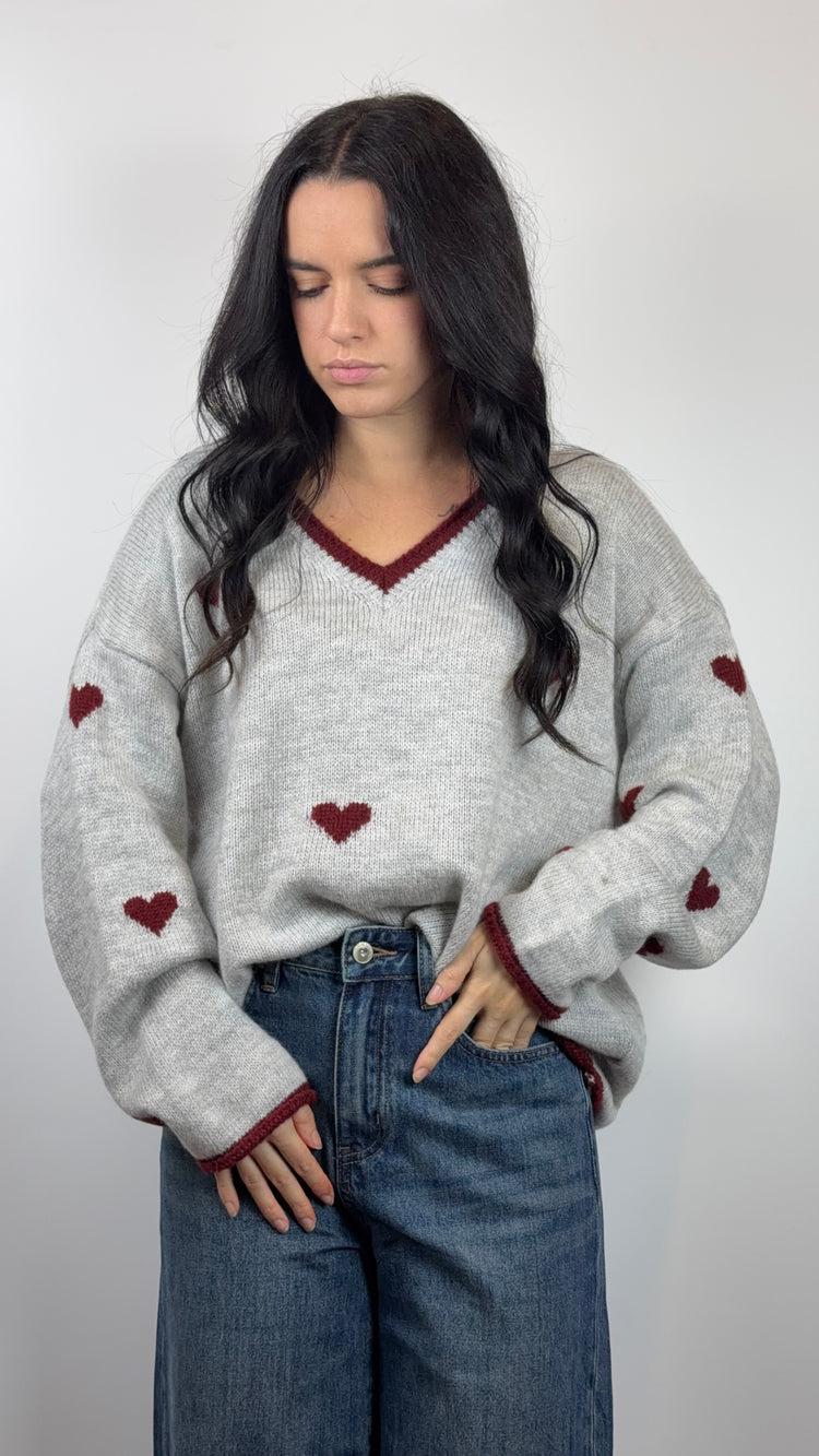 Maglioncino cuori