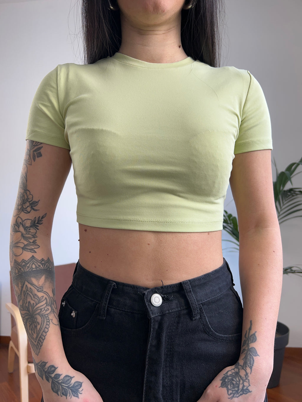 Crop top costine