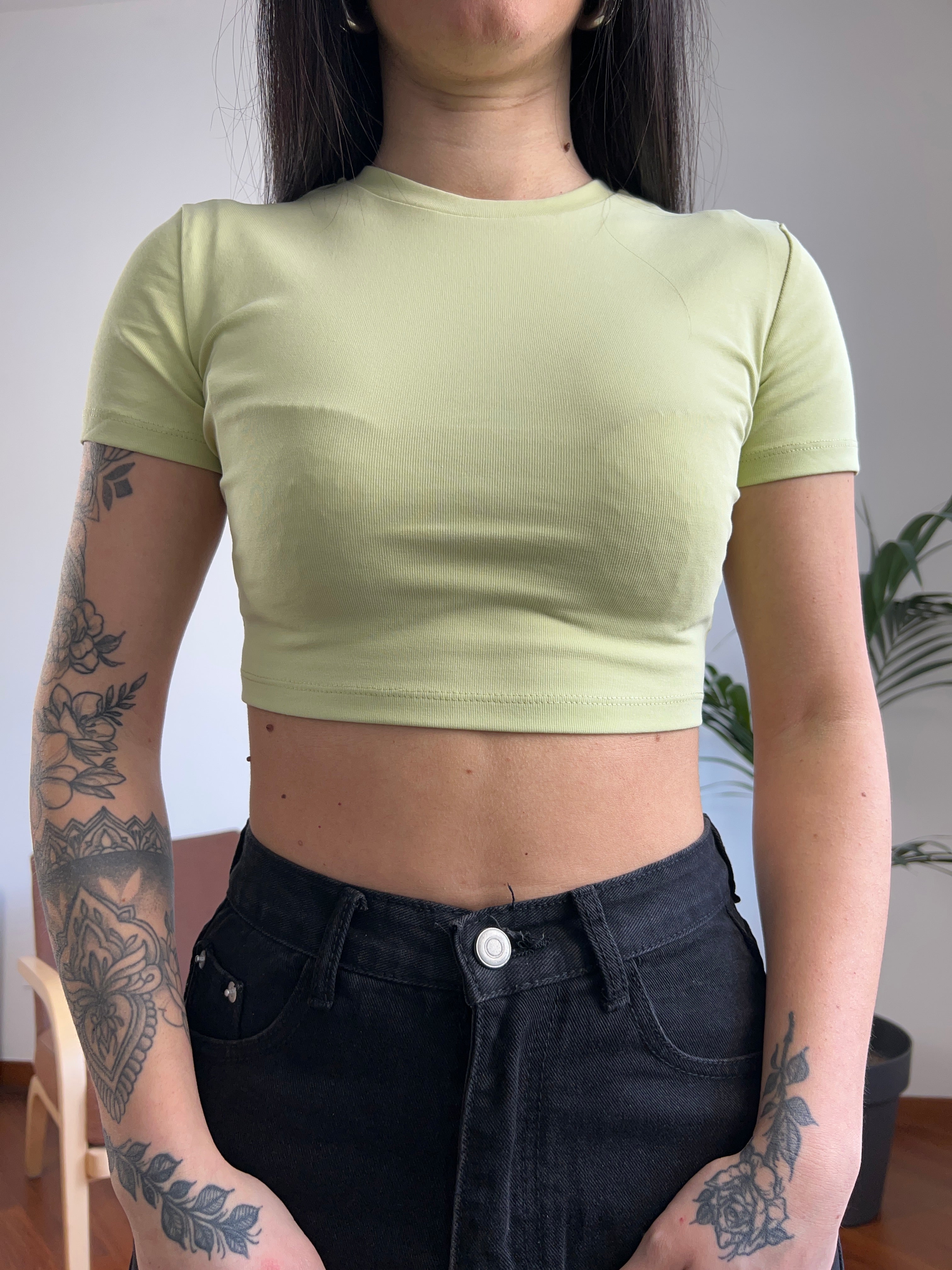 Crop top costine