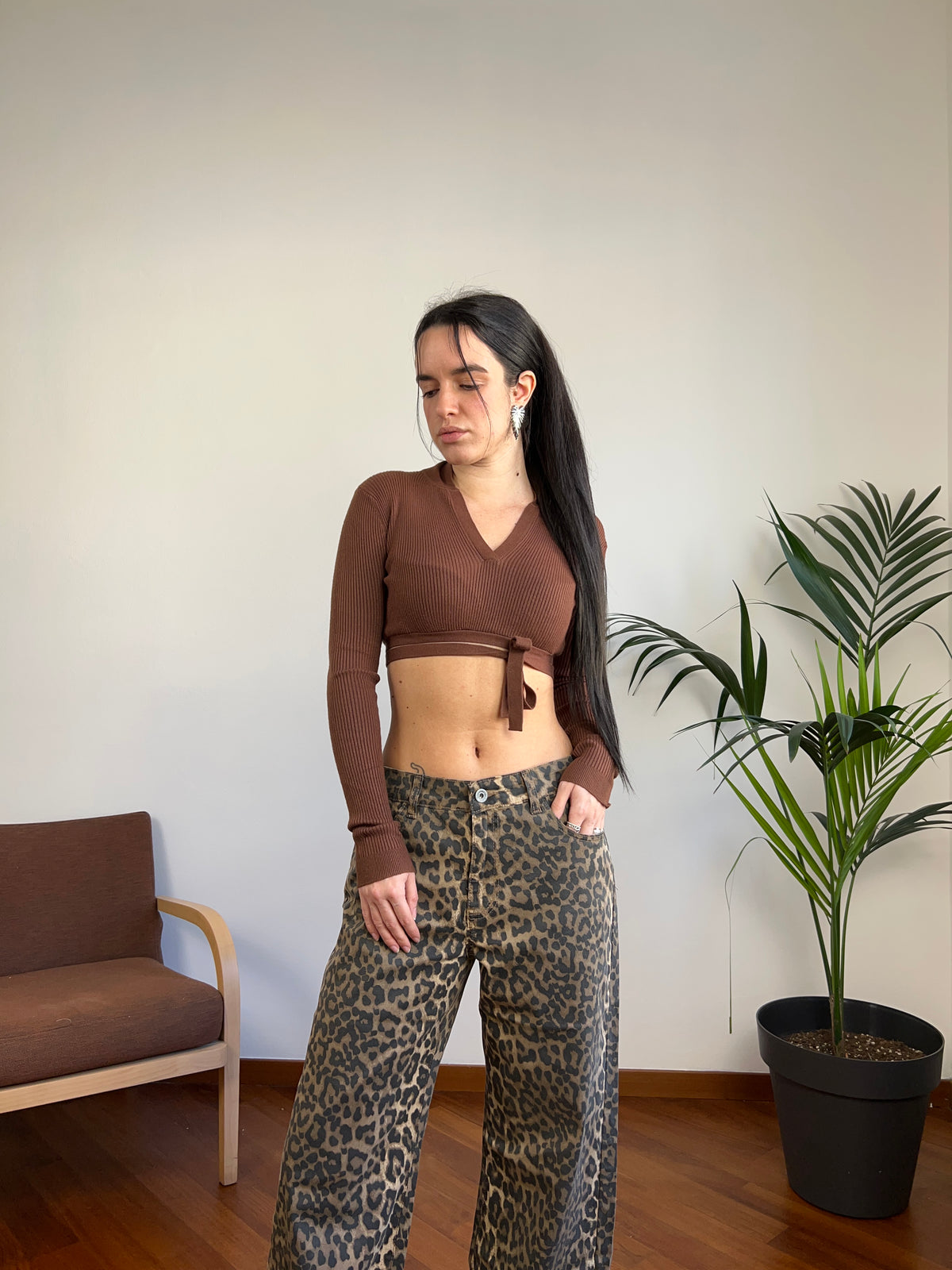 Crop top chocolate