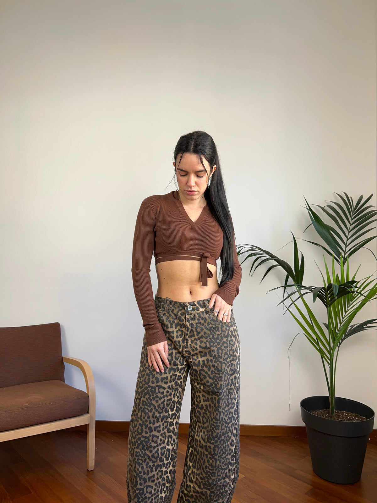 Crop top chocolate
