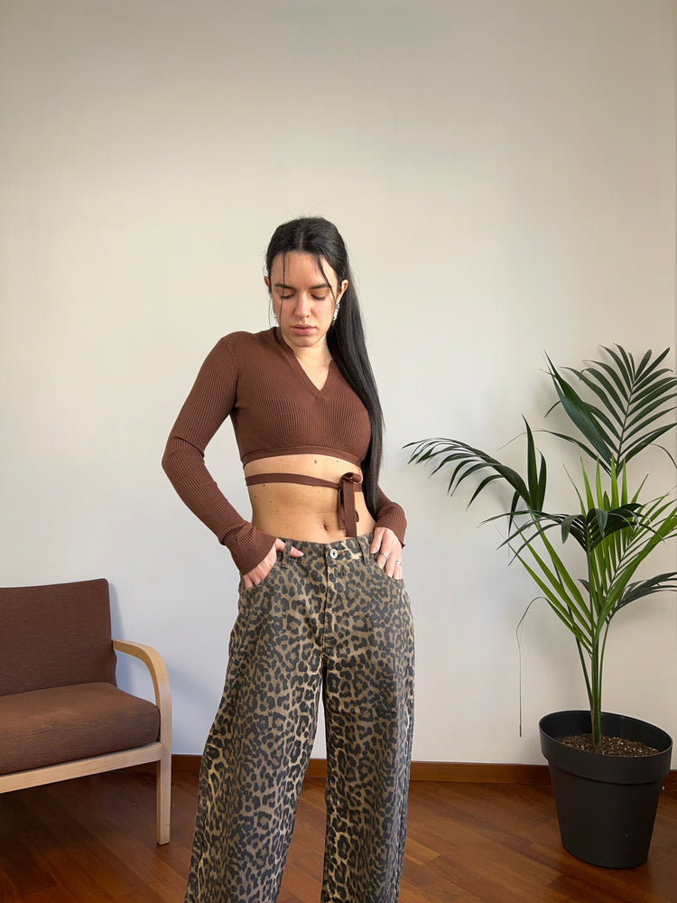 Crop top chocolate