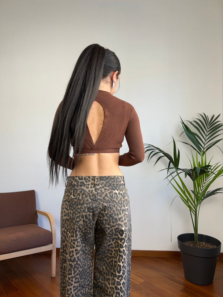 Crop top chocolate