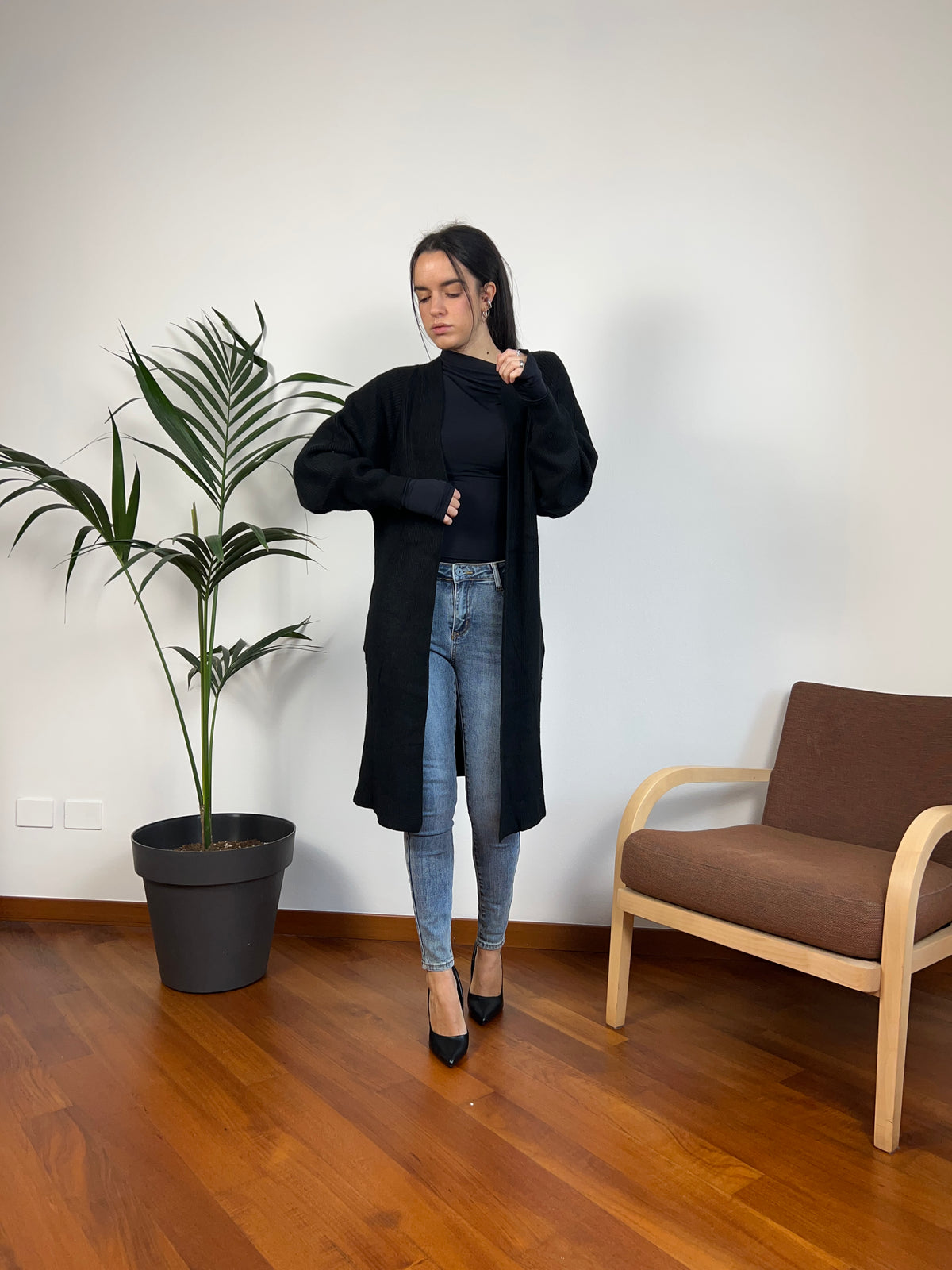 Cardigan midi