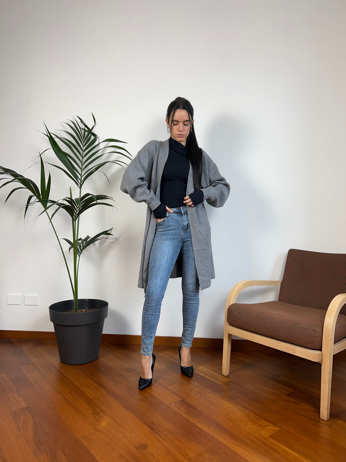 Cardigan midi