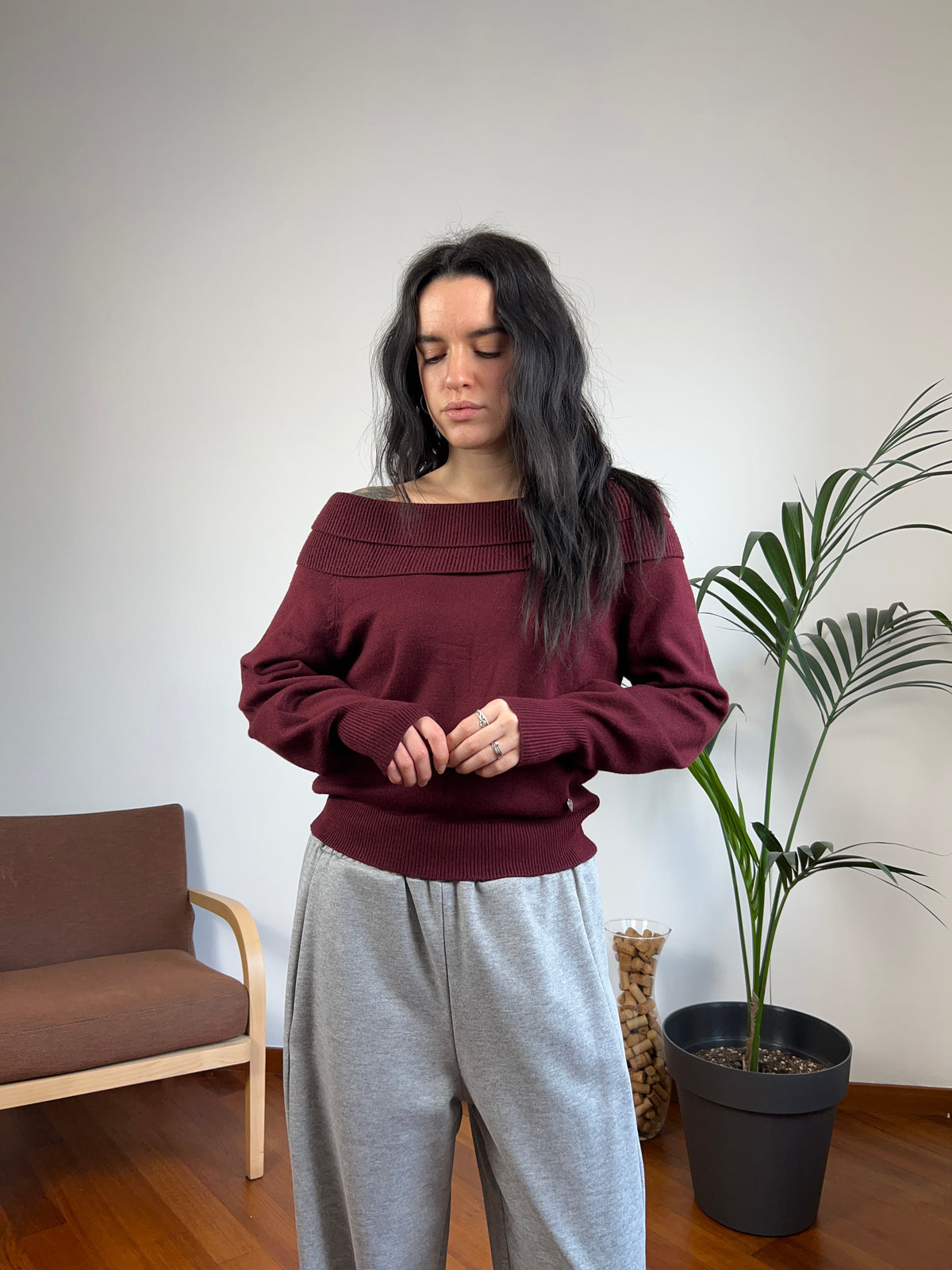 Maglione barchetta