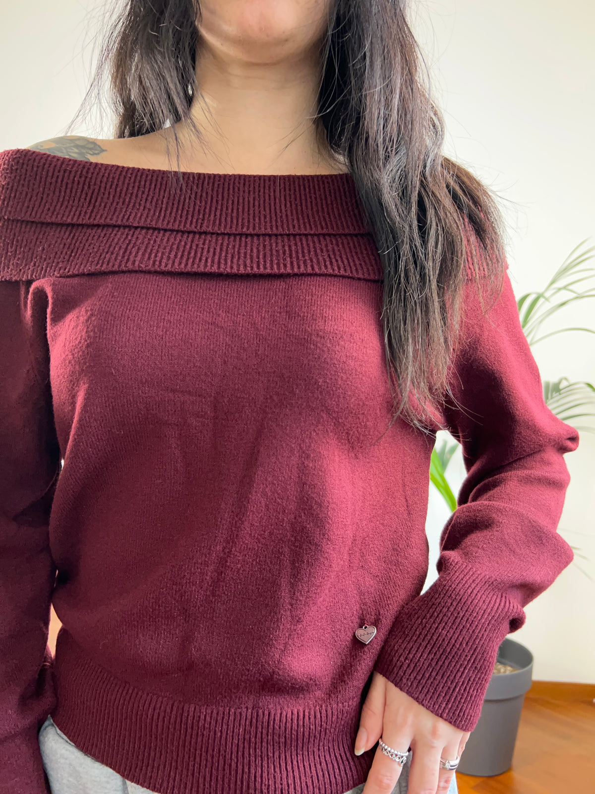 Maglione barchetta