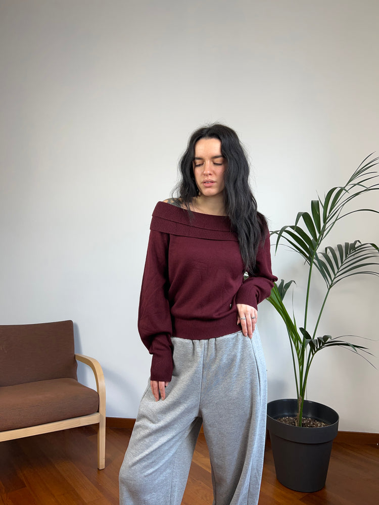 Maglione barchetta
