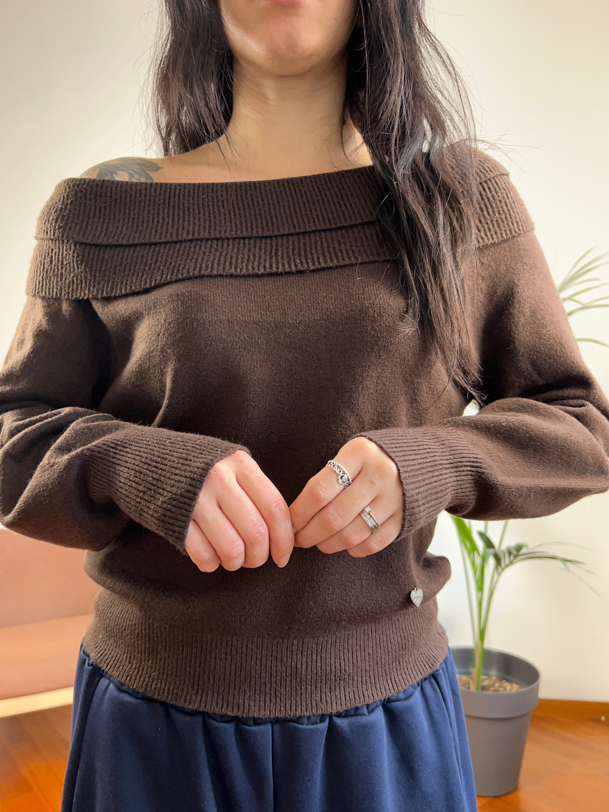 Maglione barchetta