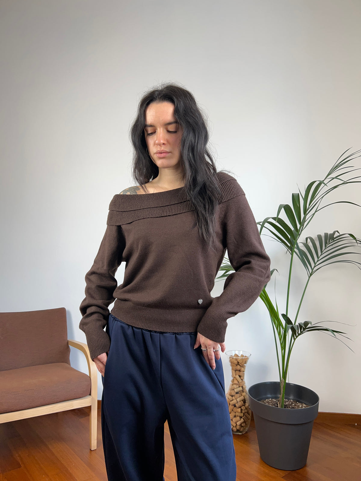 Maglione barchetta