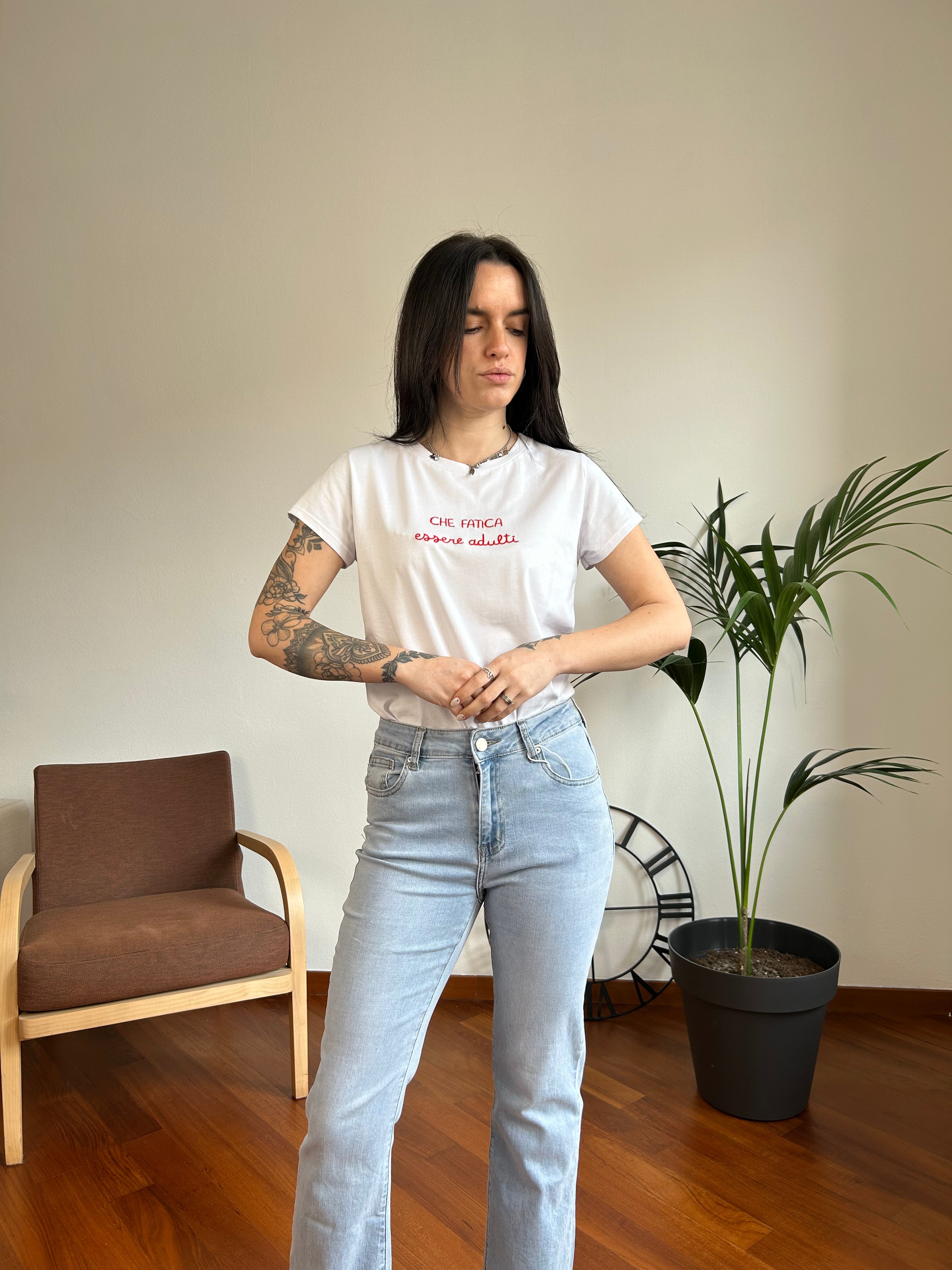 T-shirt Che fatica essere adulti