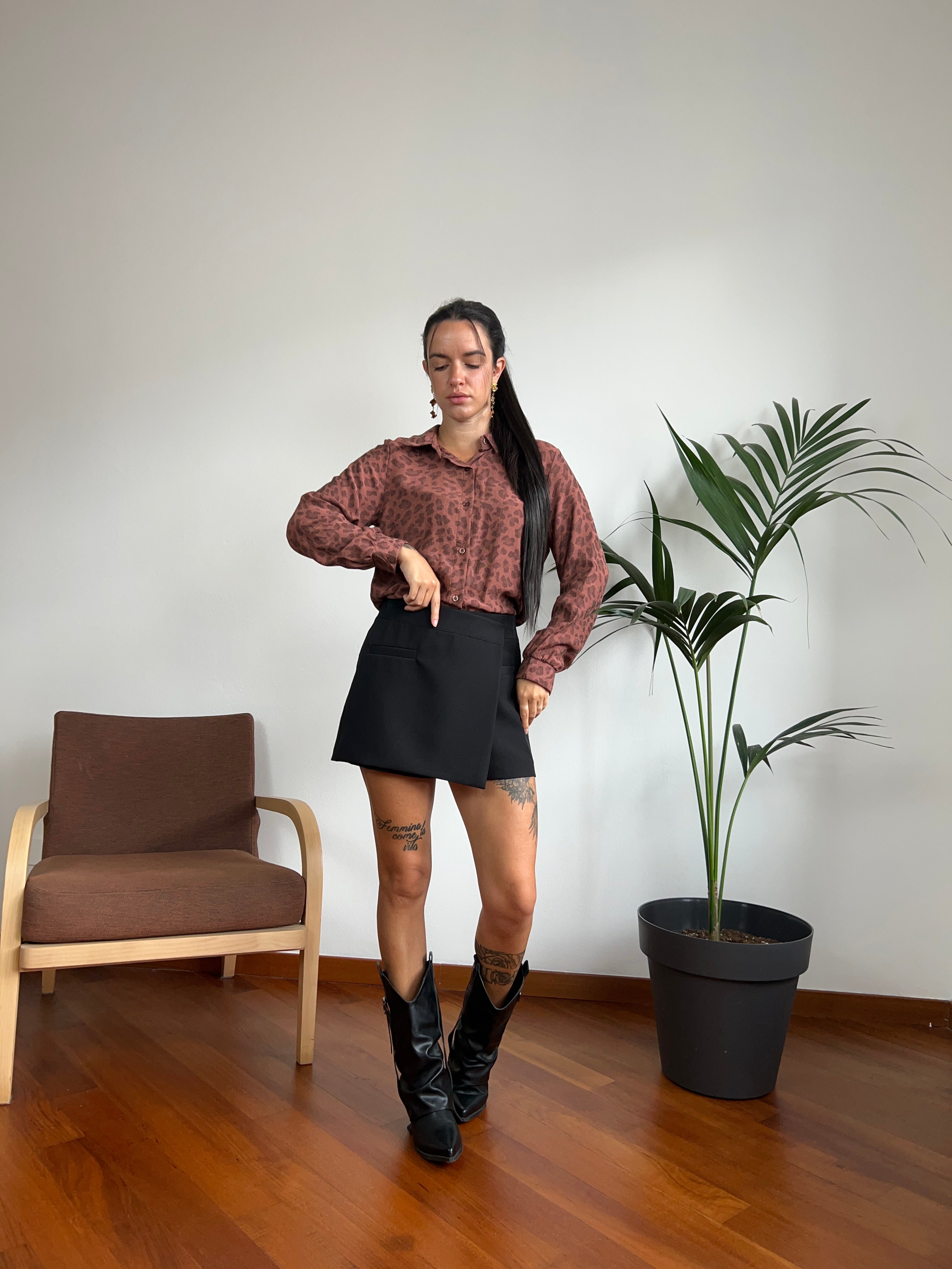 Camicia leopardata